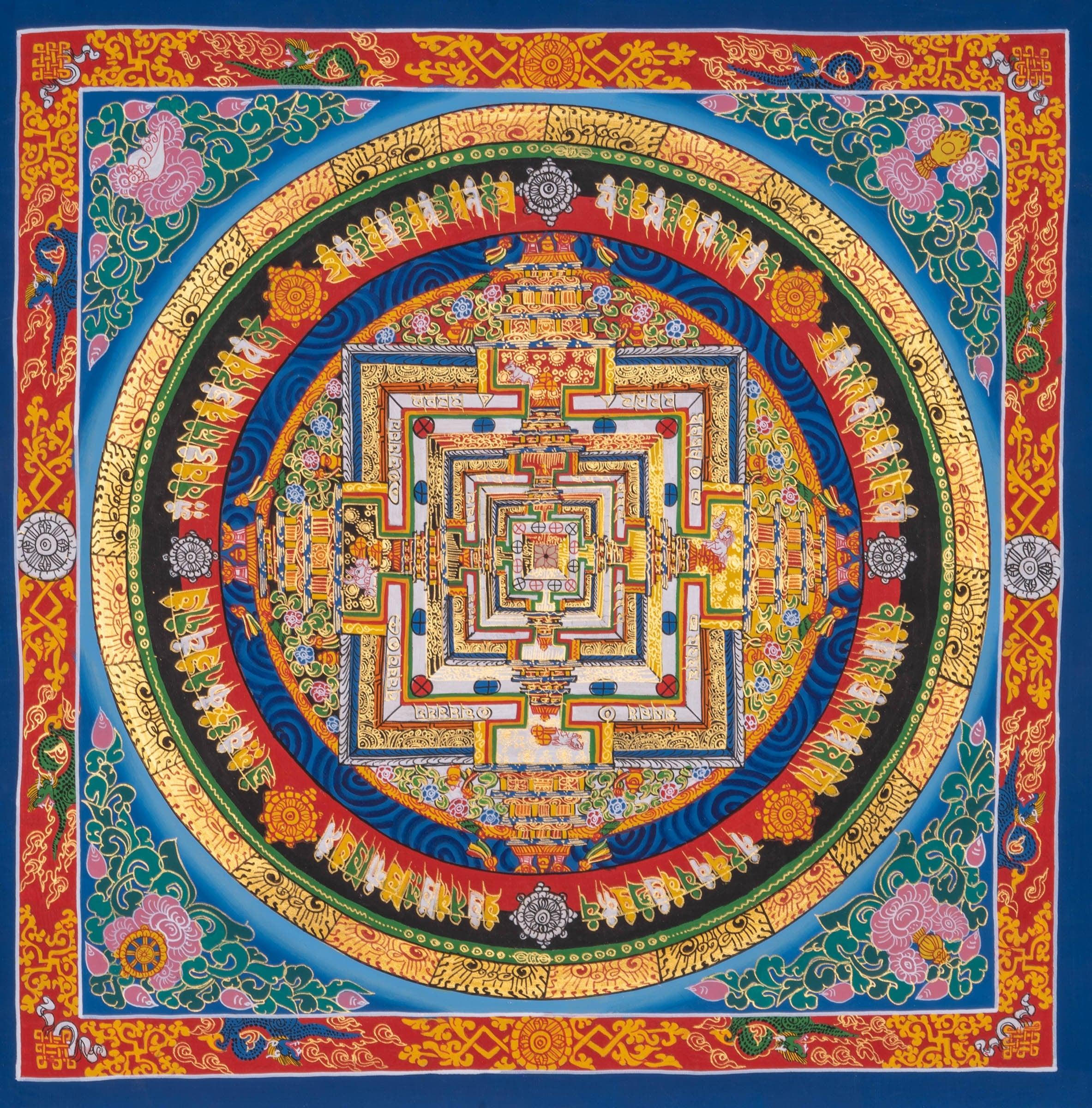 Kalachakra Mandala Thangka Art - Himalayas Shop