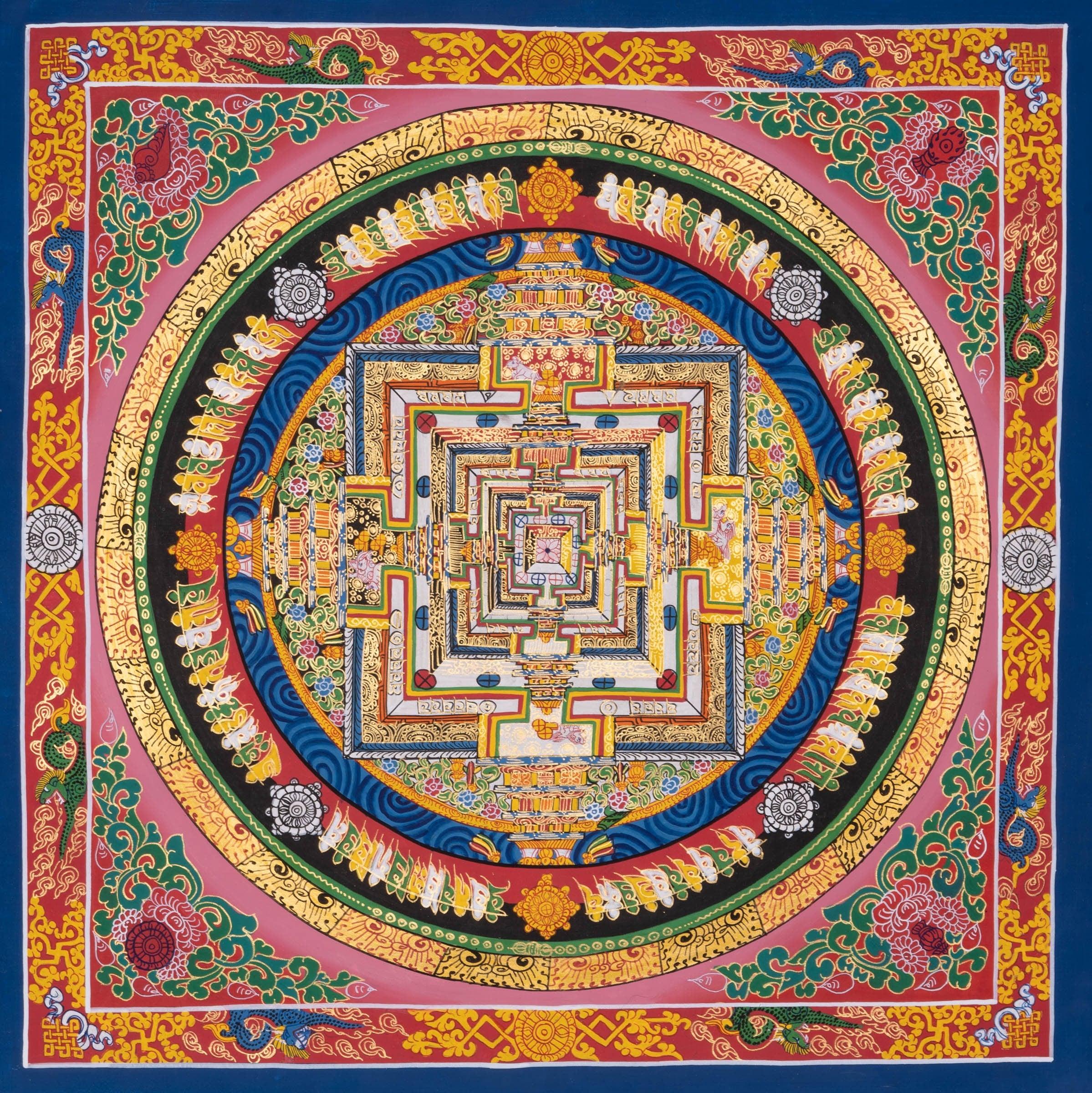 Kalachakra Mandala Thangka Art - Himalayas Shop