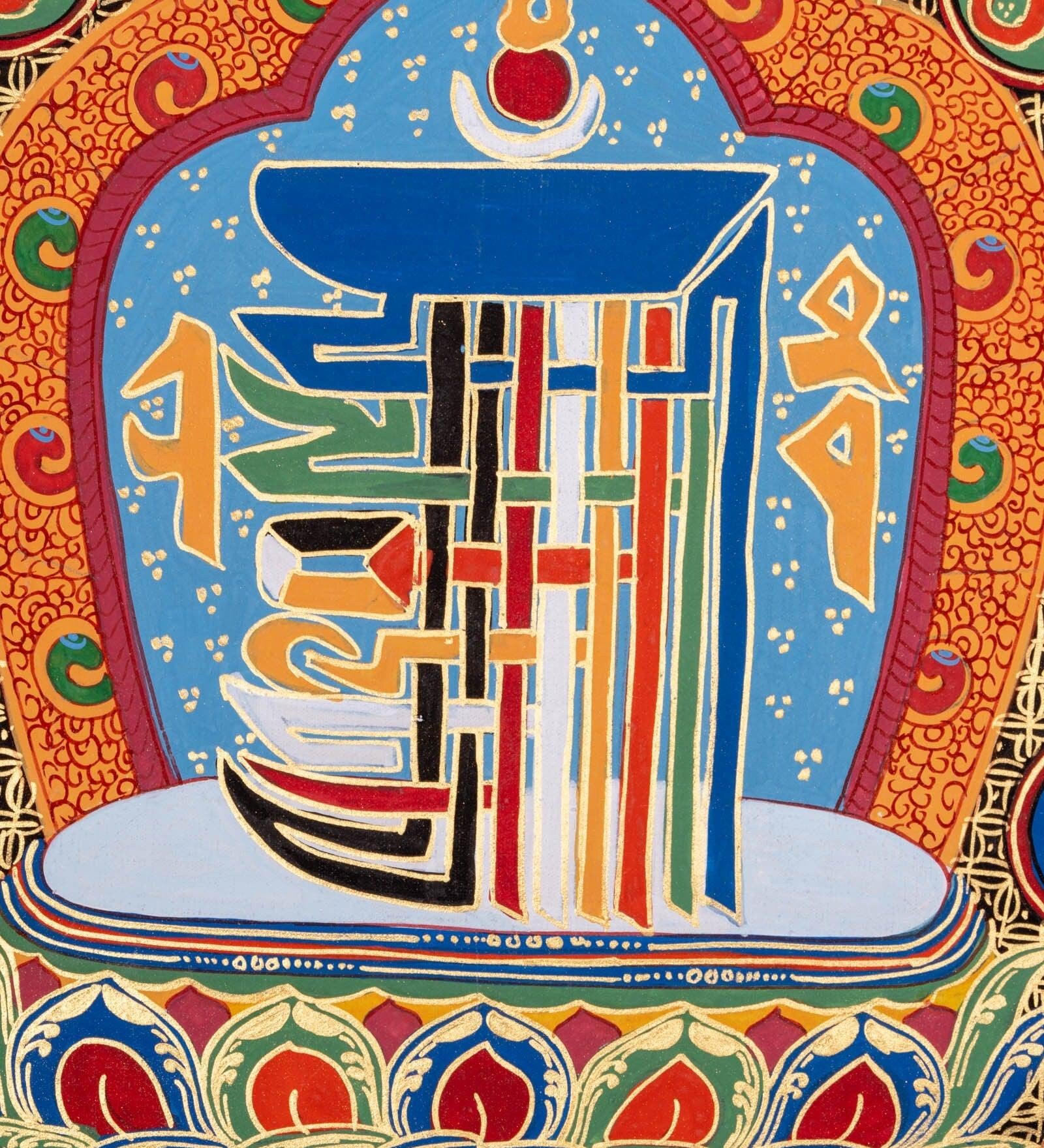 Thangka Painting of Kalachakra Mandala - Himalayas Shop