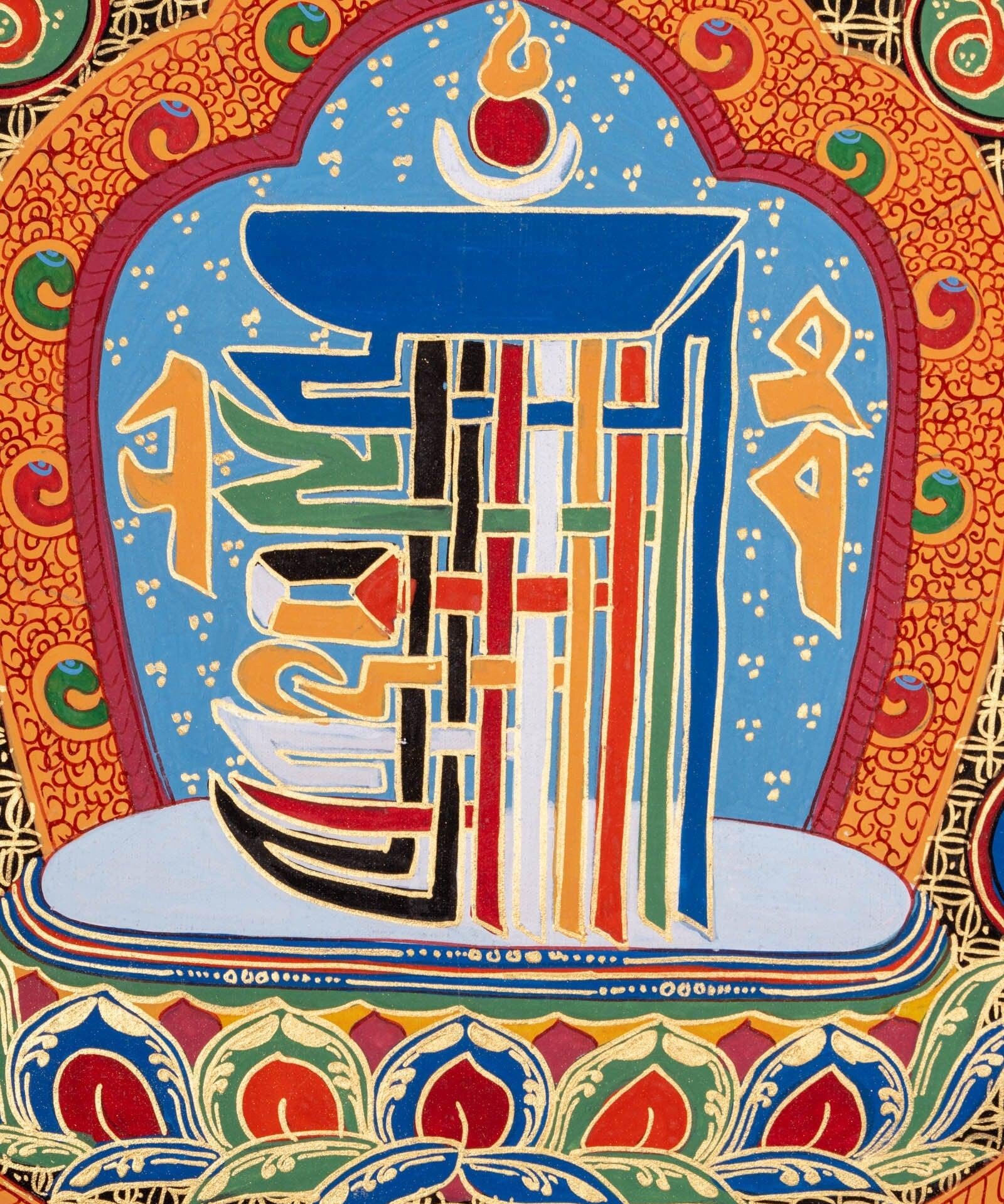 Thangka Painting of Kalachakra Mandala - Himalayas Shop