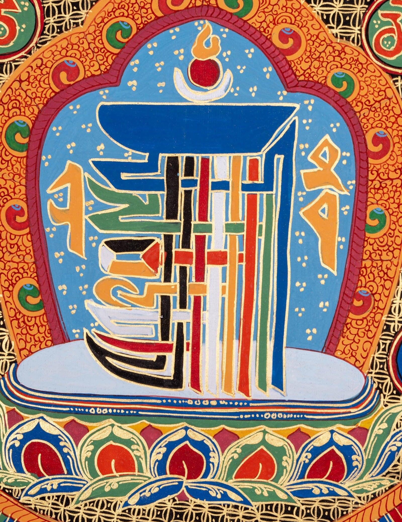 Thangka Painting of Kalachakra Mandala - Himalayas Shop