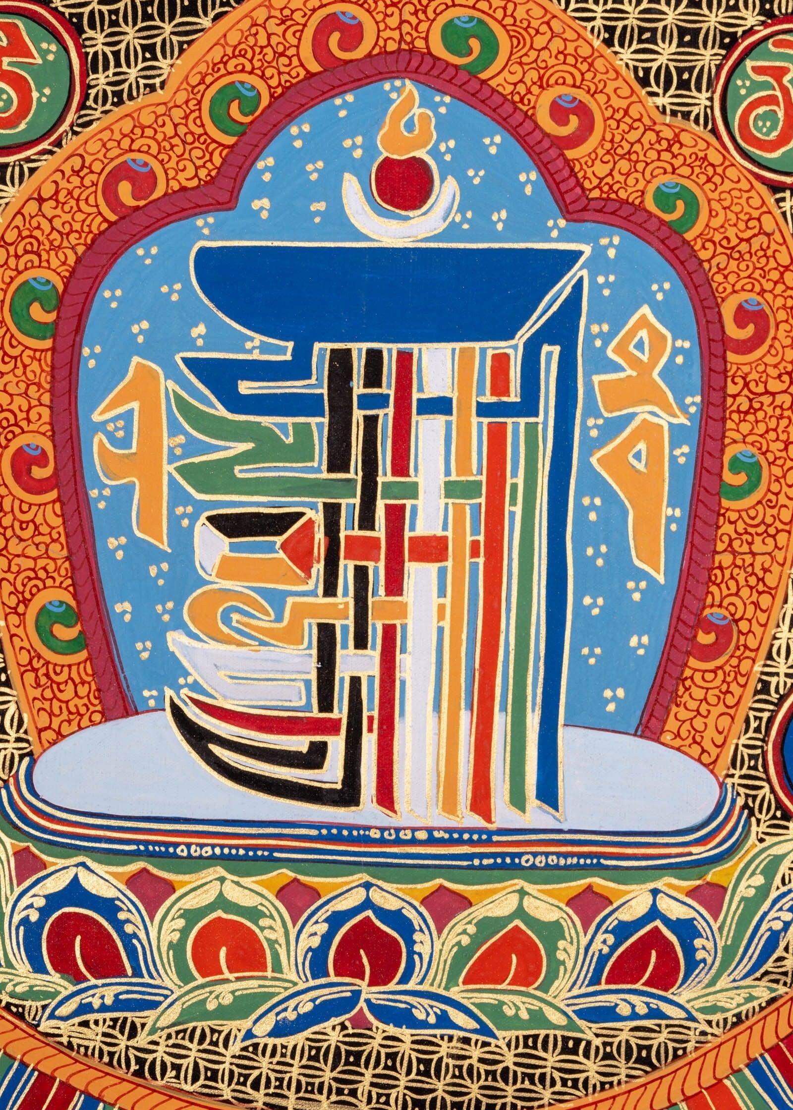 Thangka Painting of Kalachakra Mandala - Himalayas Shop
