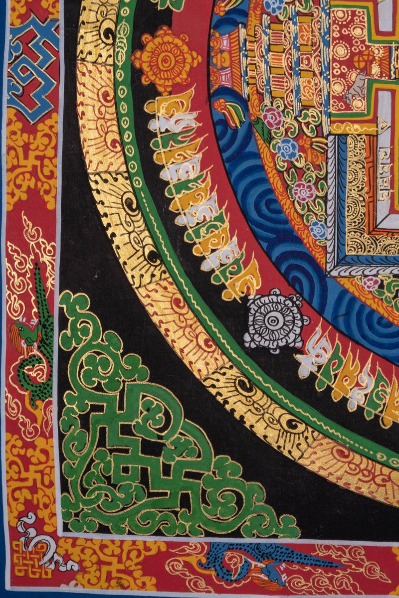 Thangka Art of Kalachakra Mandala - Himalayas Shop