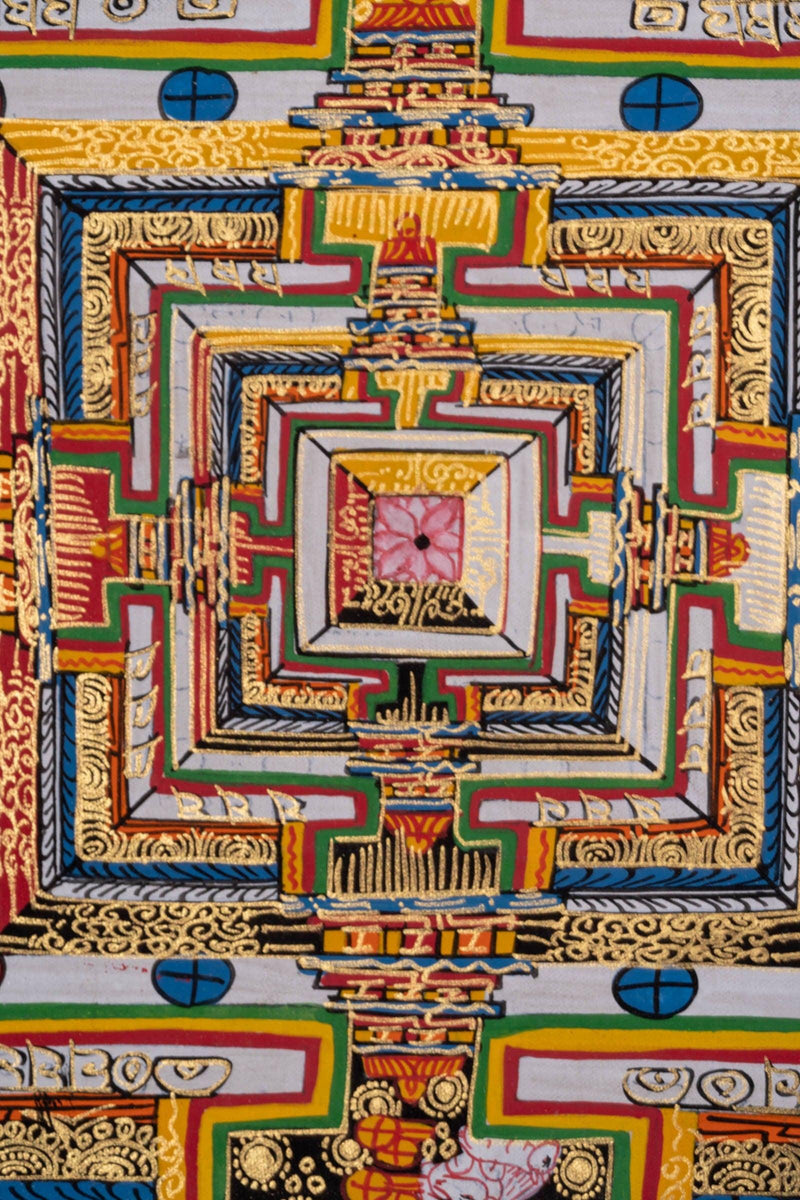Thangka Art of Kalachakra Mandala - Himalayas Shop