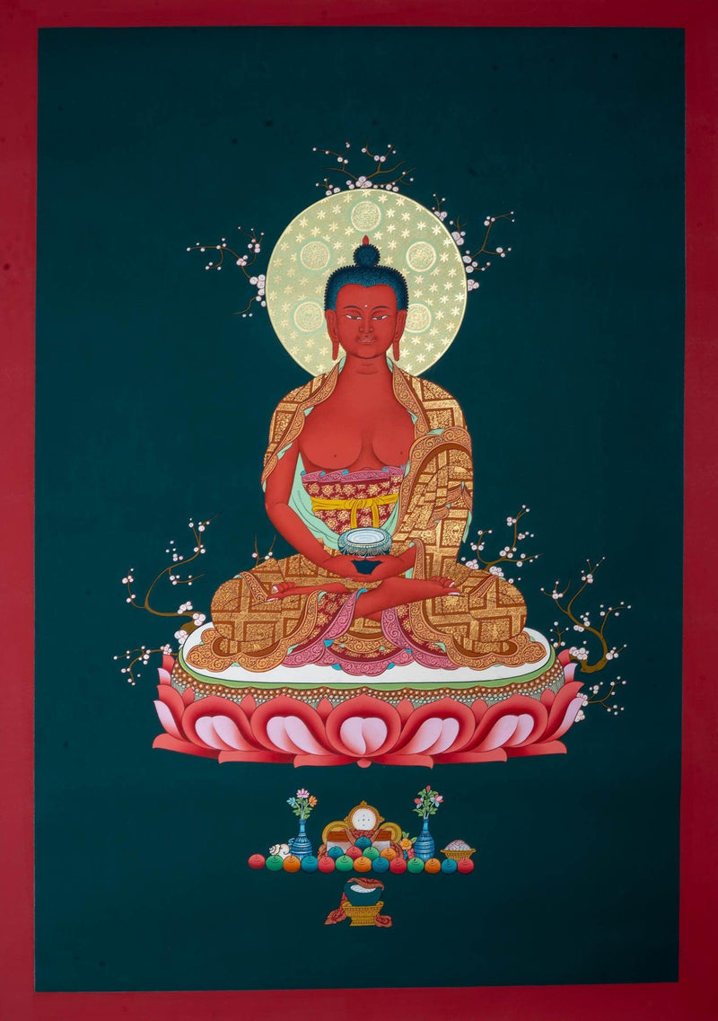 Amitabha Buddha Fine Thangka Painting - Himalayas Shop