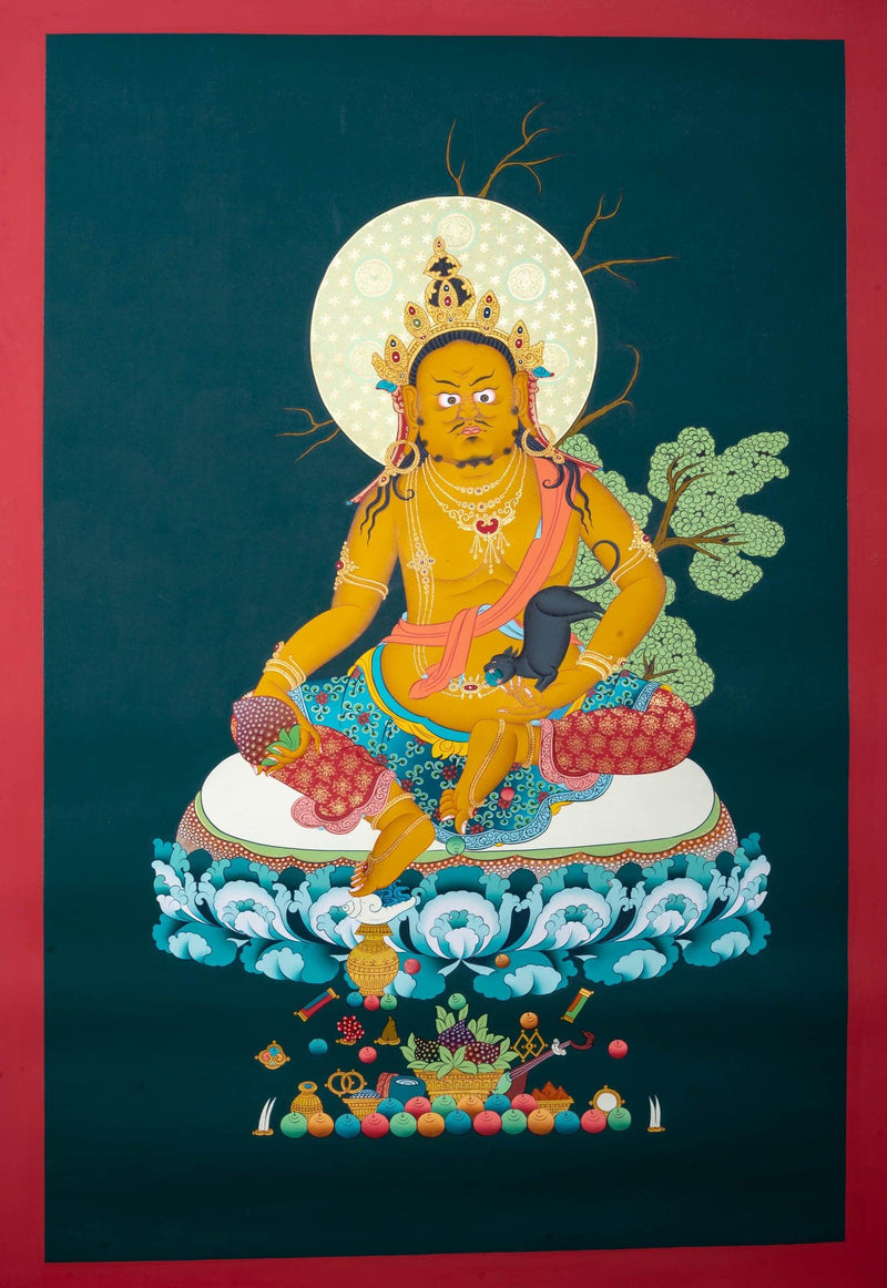 Zambala Fine Art Thangka Painting - Himalayas Shop