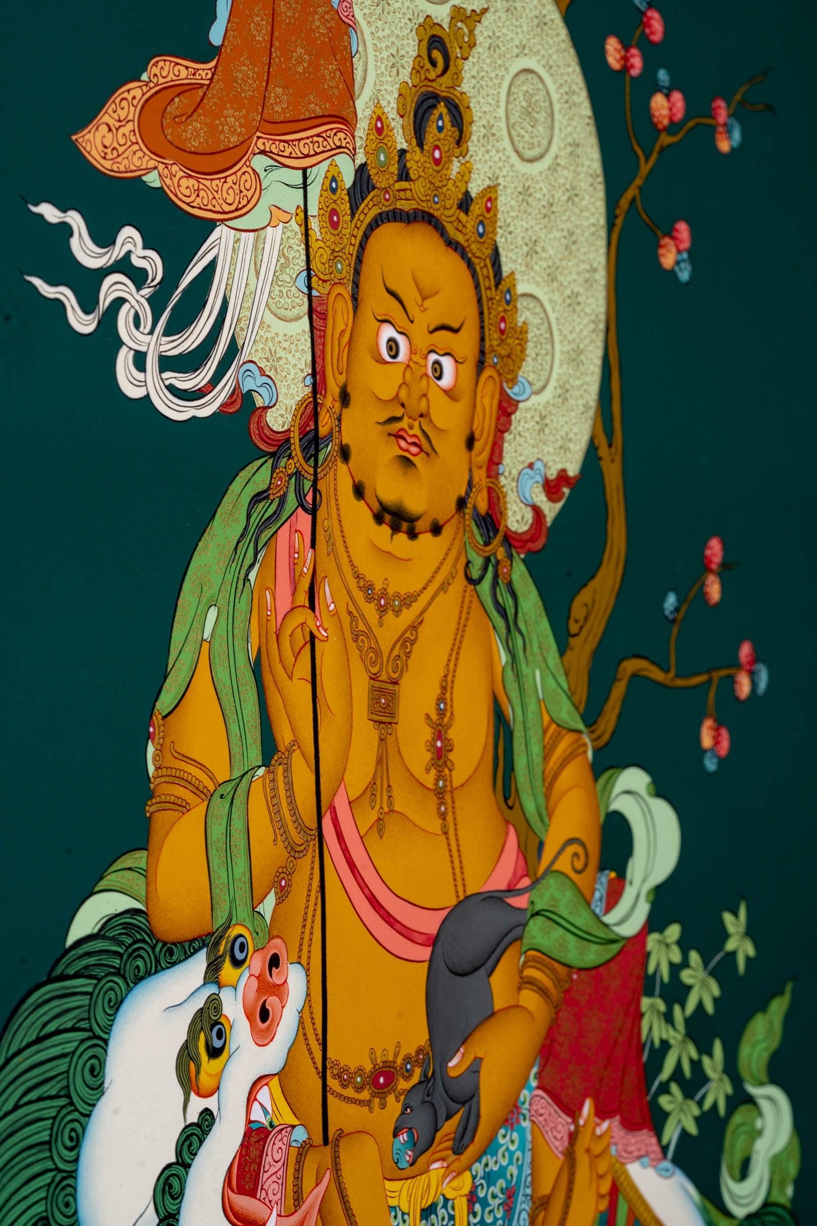 Fine Art Thangka Zambala - Himalayas Shop