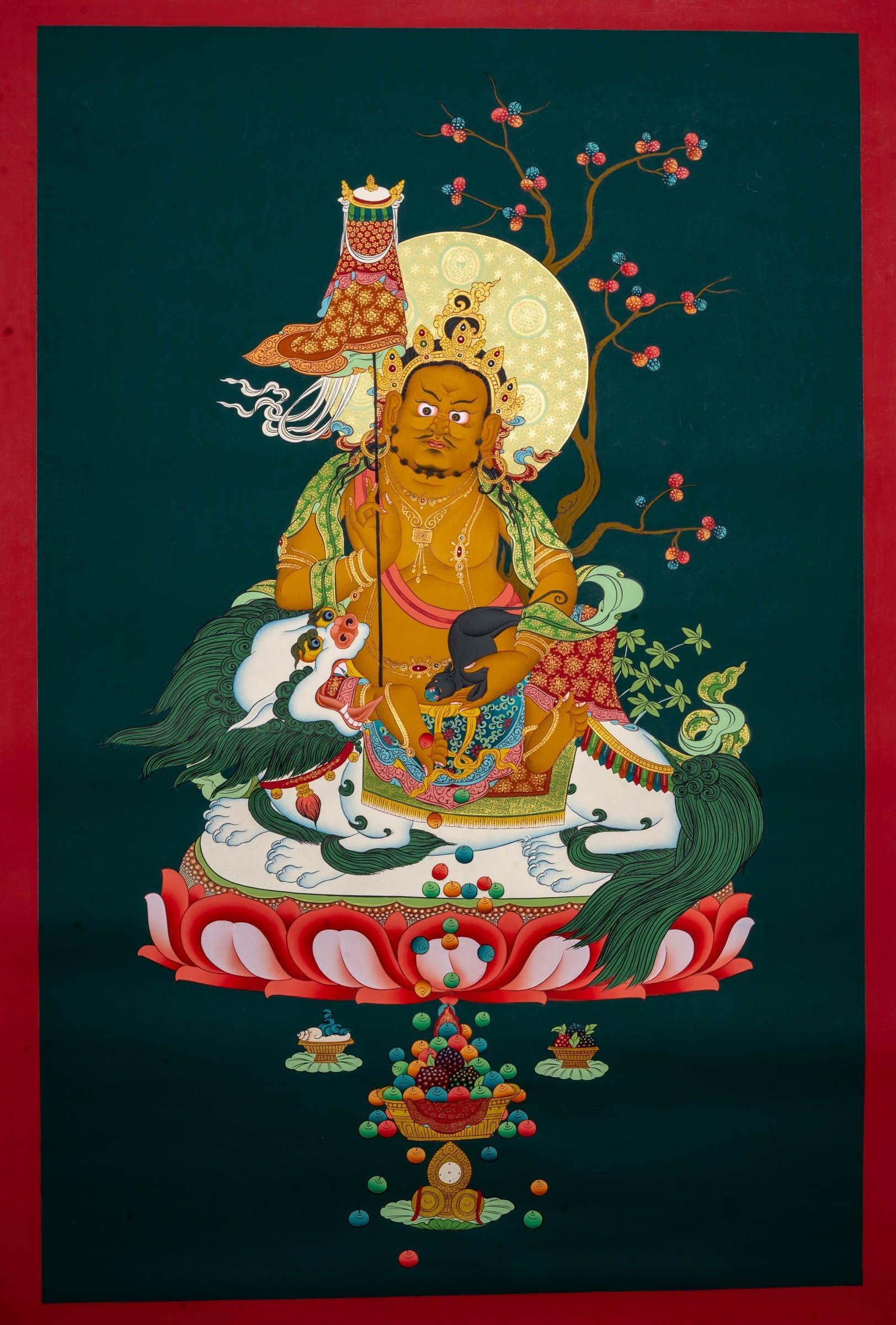 Fine Art Thangka Zambala - Himalayas Shop