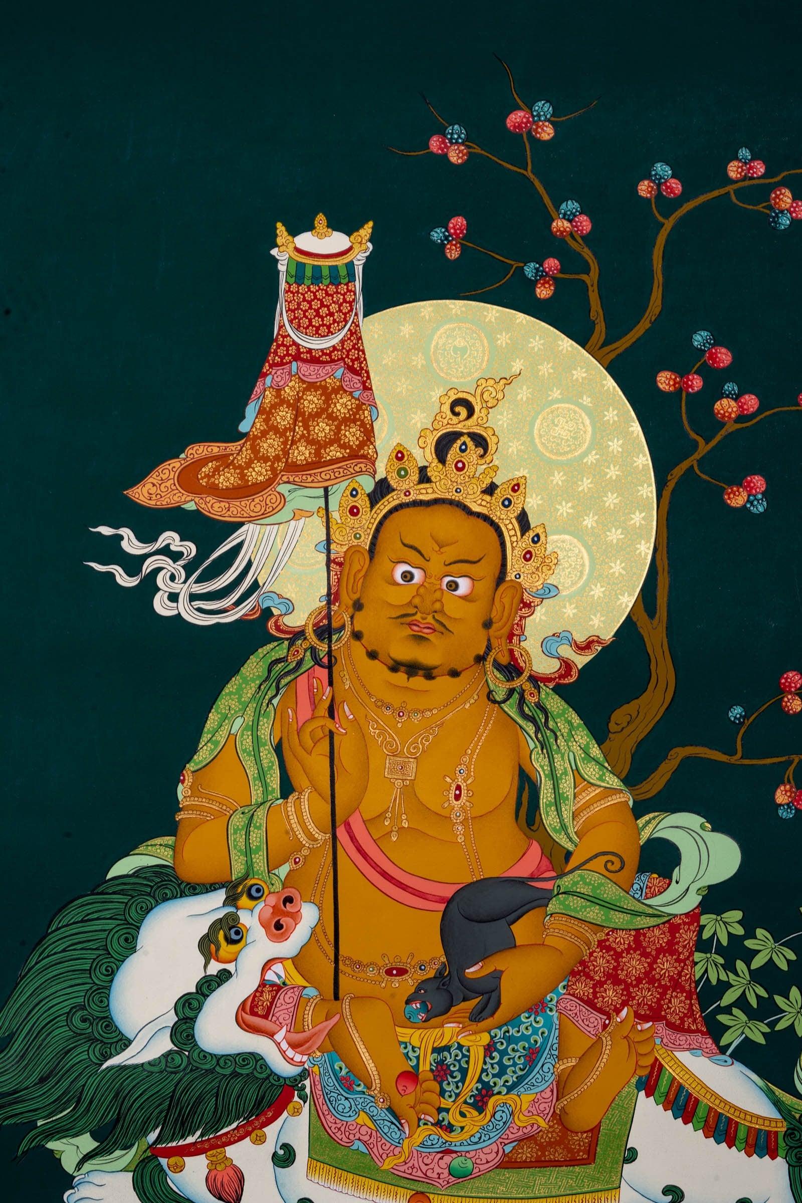 Fine Art Thangka Zambala - Himalayas Shop