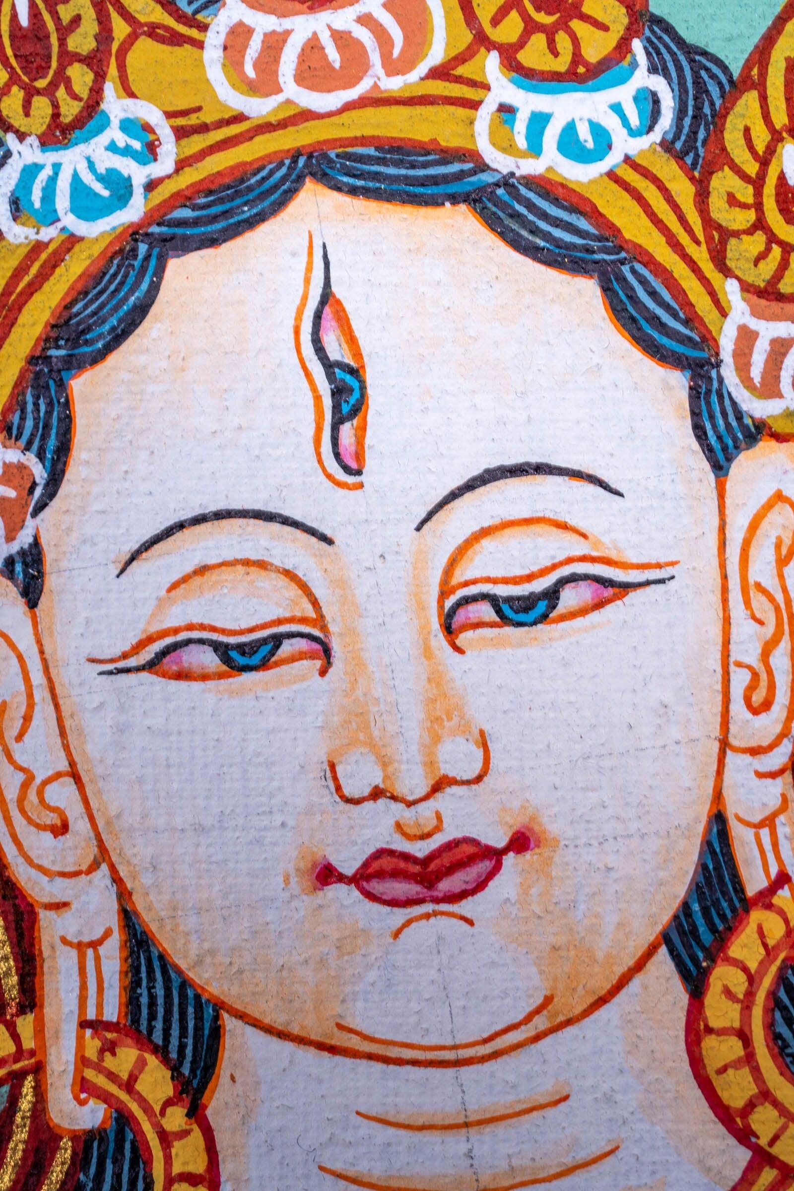 White Tara Thangka Painting - Himalayas Shop