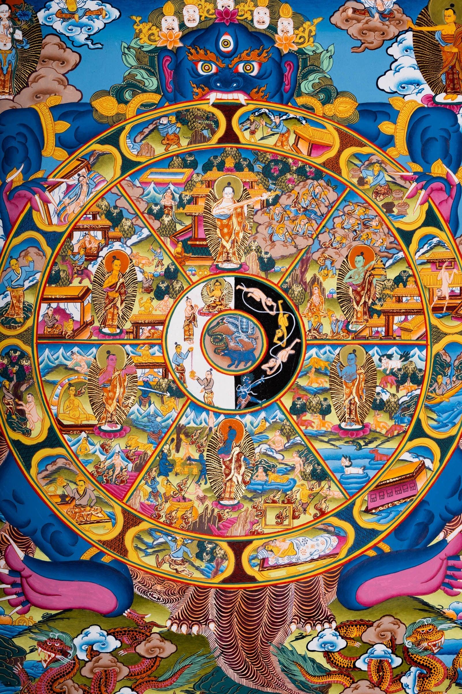 Wheel of Life Thangka Painting