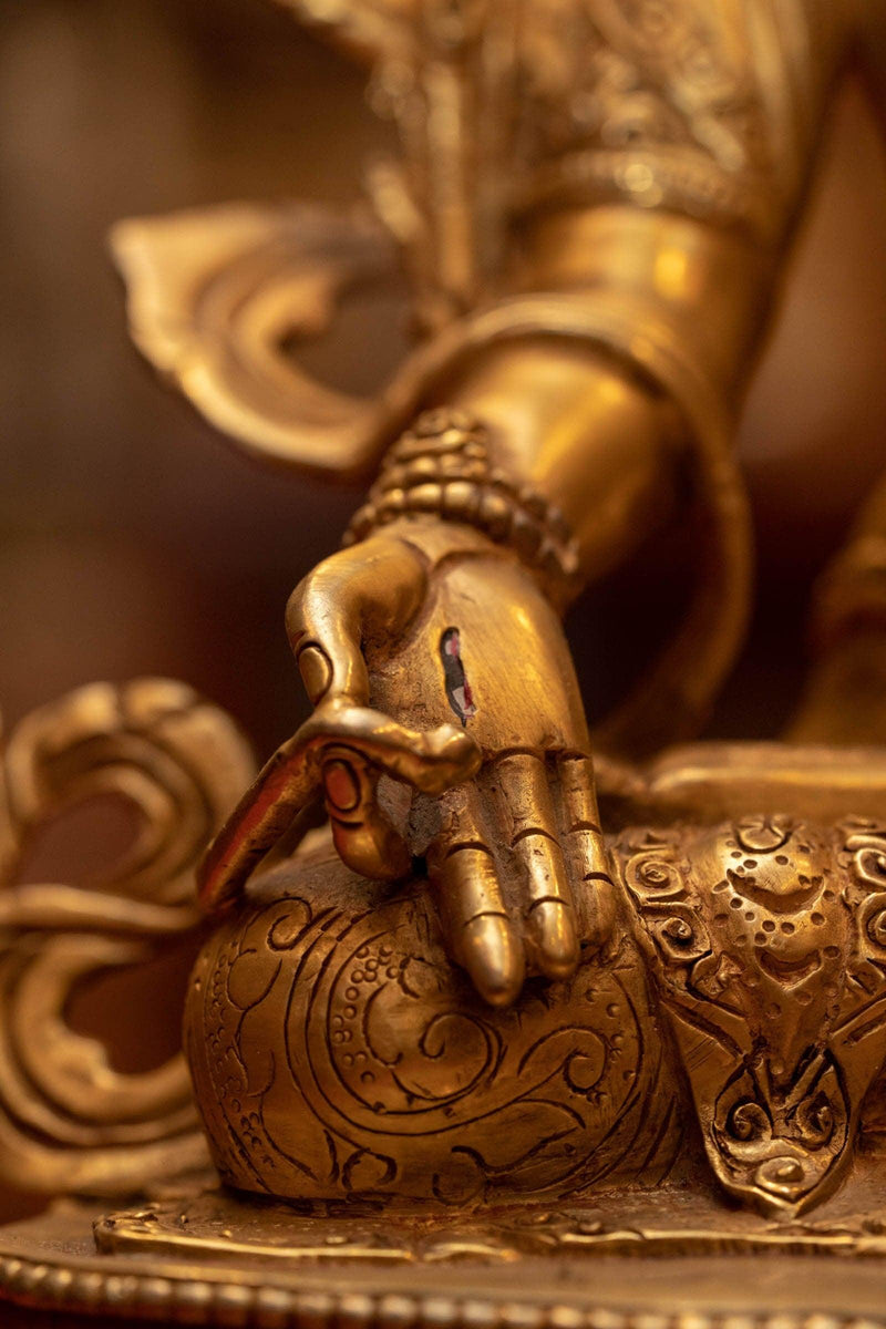 White Tara Gold Plated Statue ( Arya Statue
