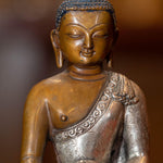 Buddha Statue silver plated handmade 
