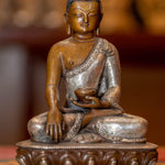 Buddha Statue silver plated handmade 