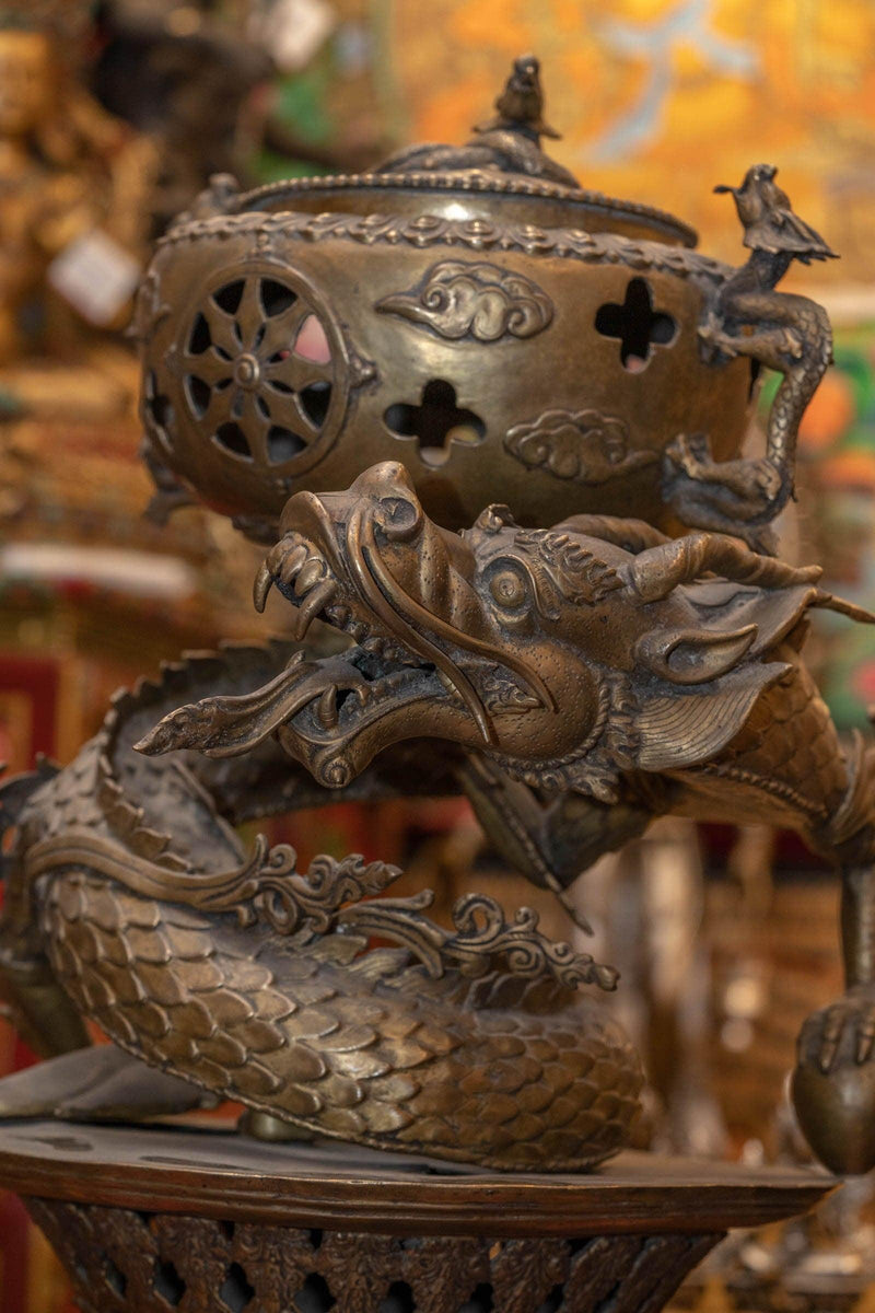 Dragon Dhupdani incense burner large size