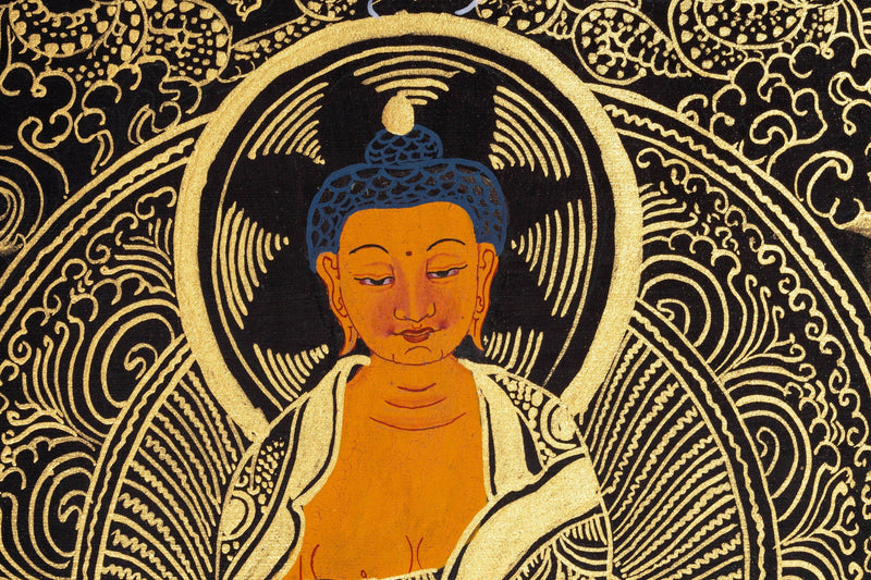 Buddha Enlightenment Thangka - Himalayas Shop