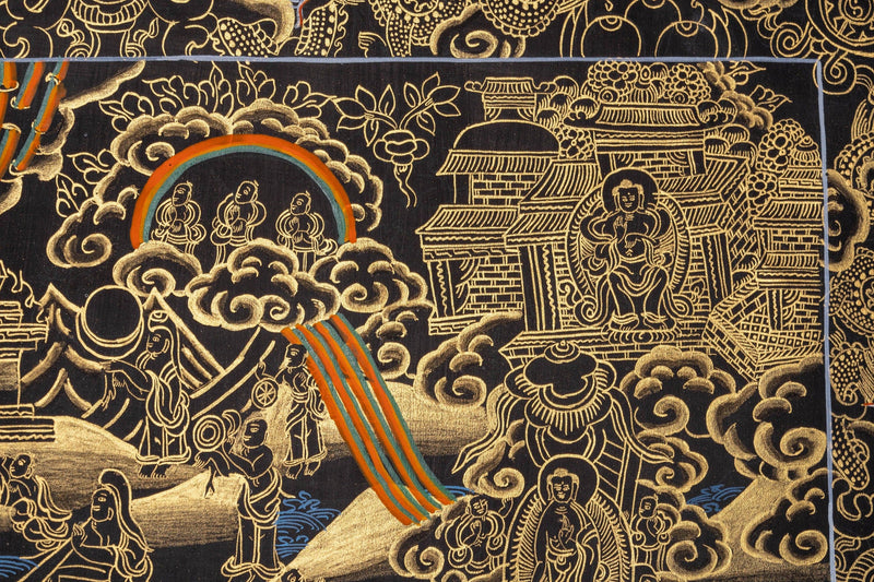 Buddha Enlightenment Thangka - Himalayas Shop