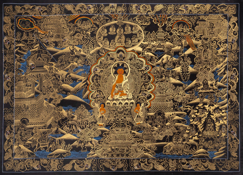 Buddha Life Thangka Painting