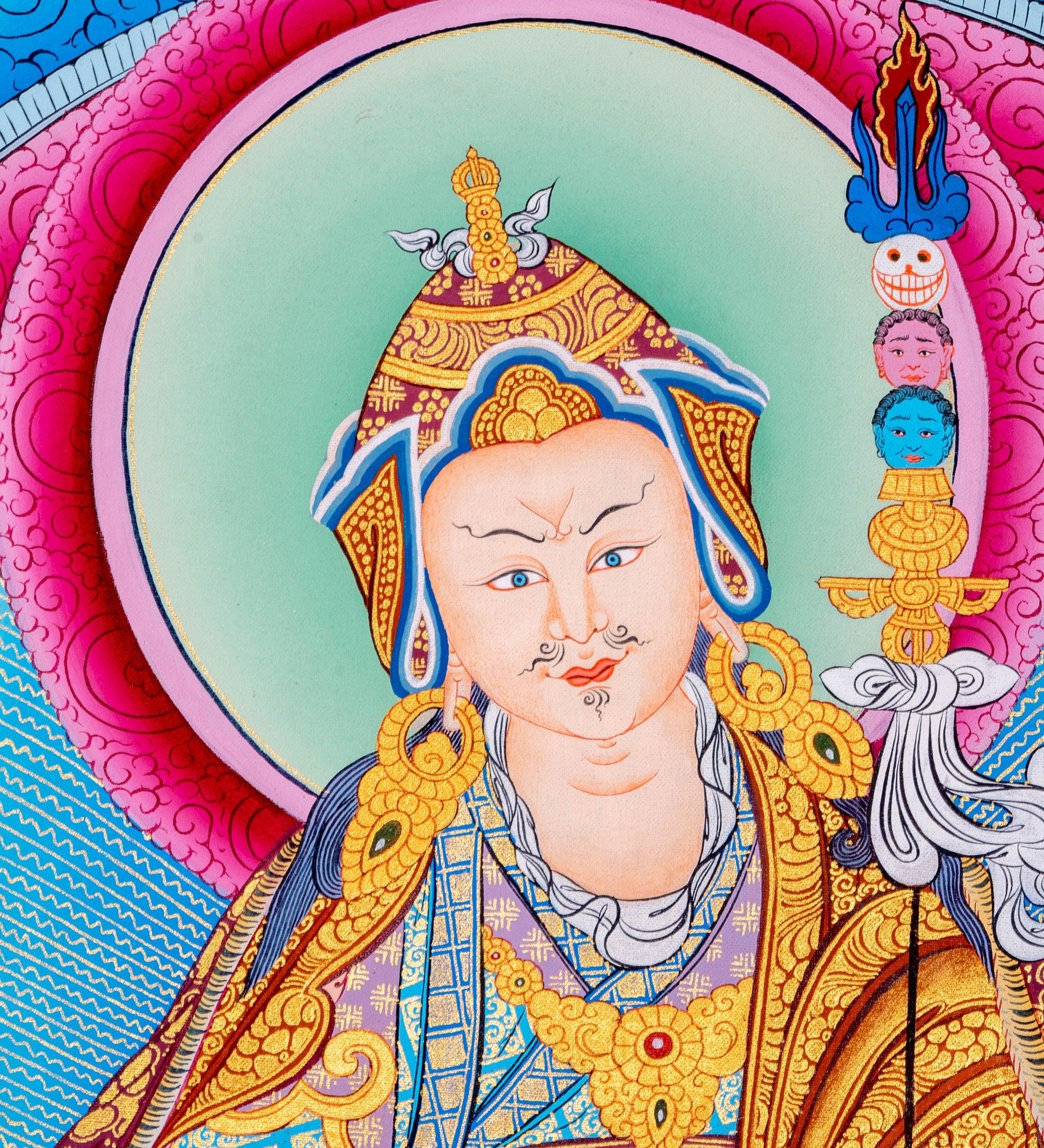 Guru Padmasambhava Thangka Art - Himalayas Shop