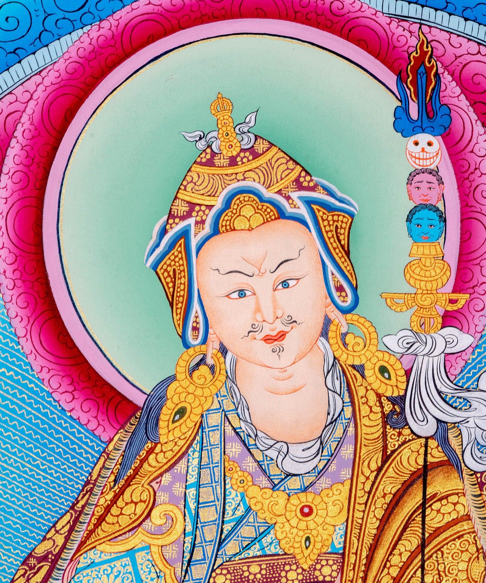 Guru Padmasambhava Thangka Art - Himalayas Shop