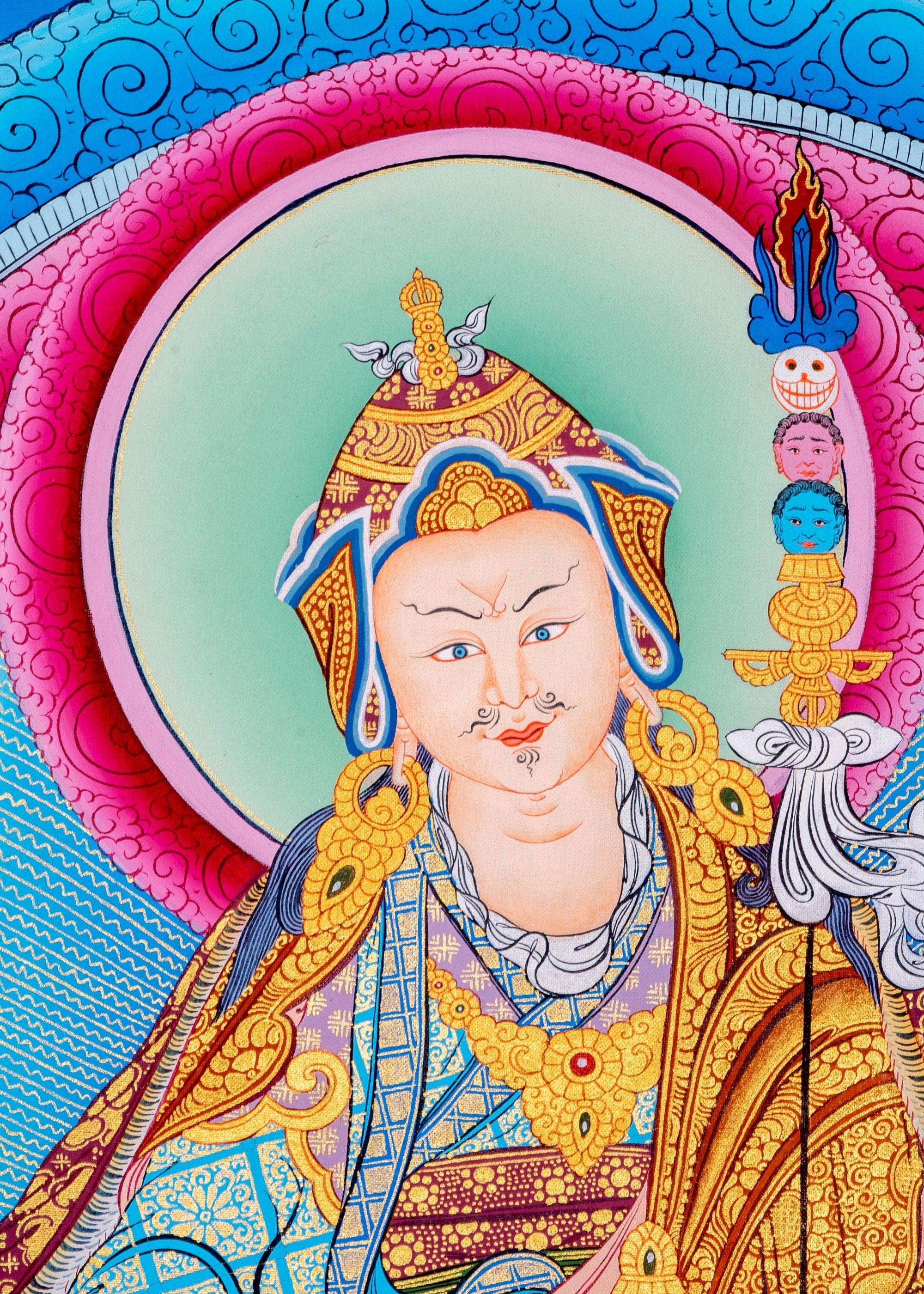 Guru Padmasambhava Thangka Art - Himalayas Shop