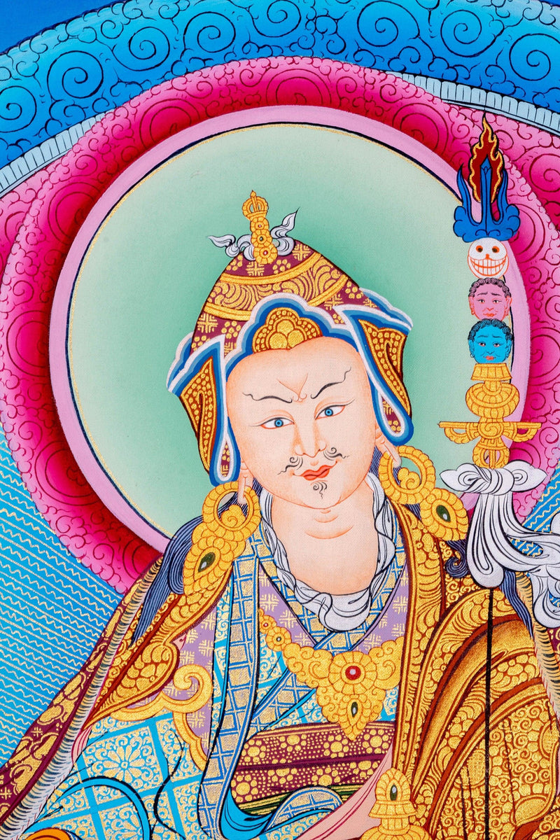 Guru Padmasambhava Thangka Art - Himalayas Shop