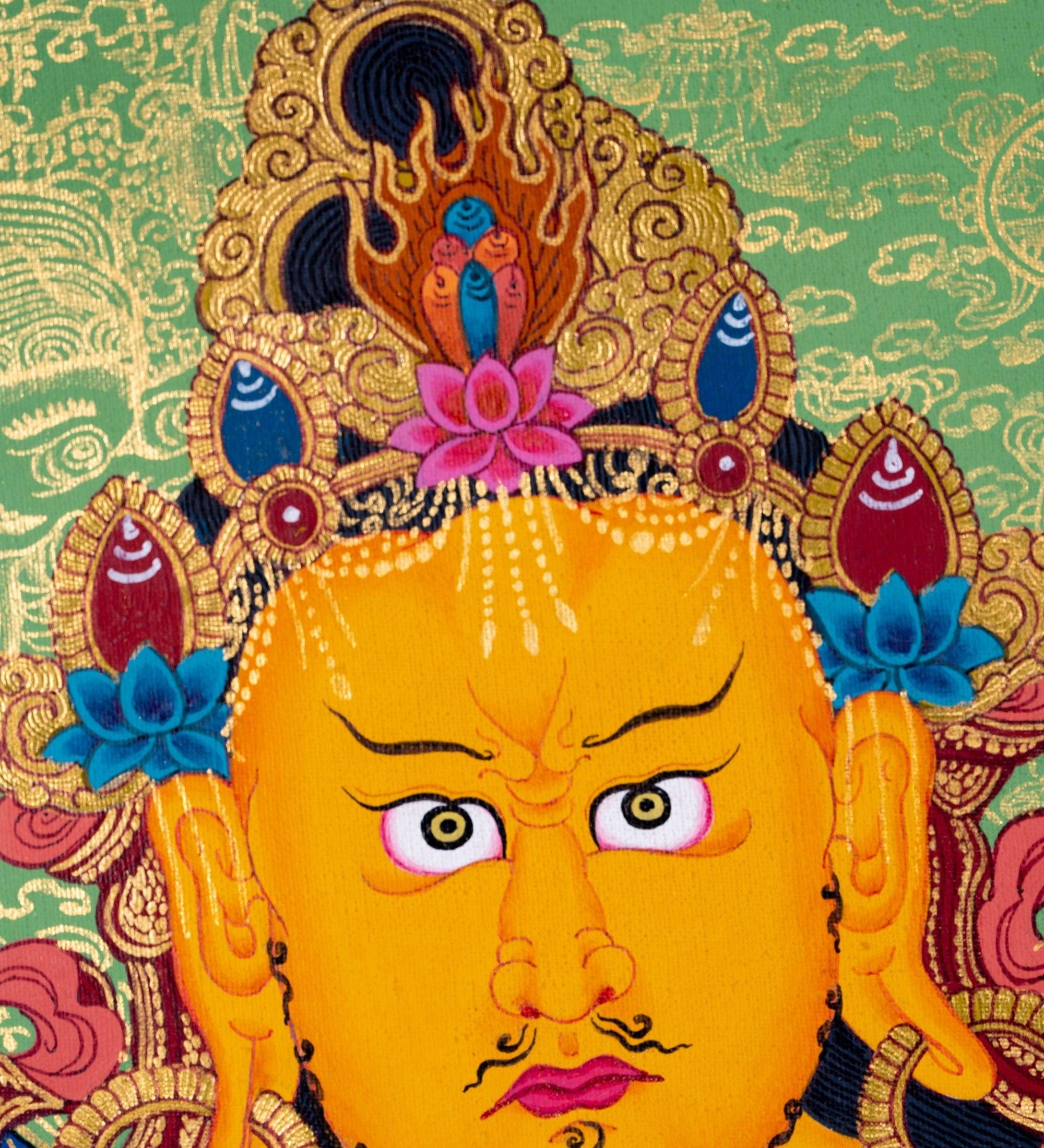 Kuber Thangka Painting - Himalayas Shop