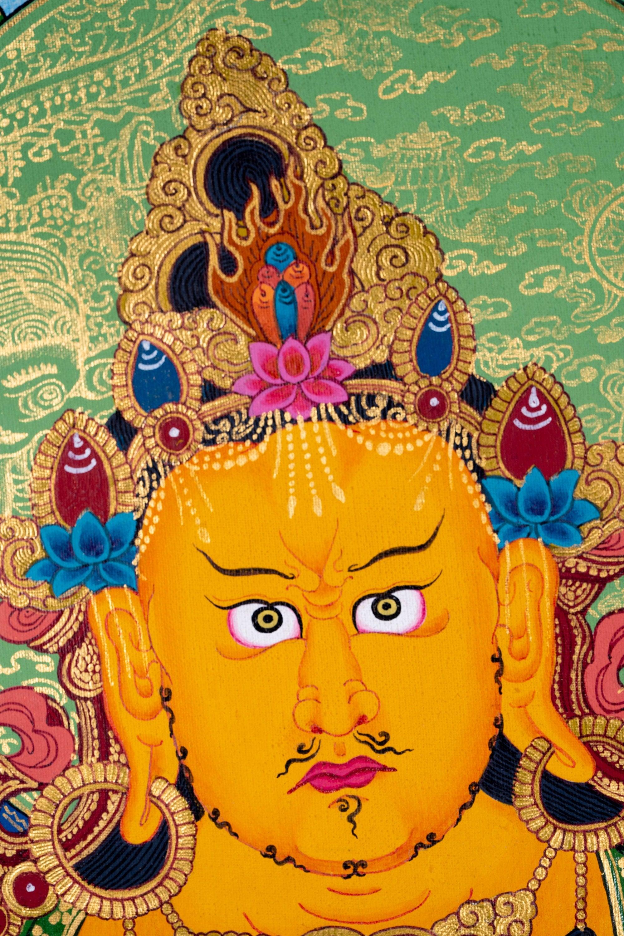 Kuber Thangka Painting - Himalayas Shop