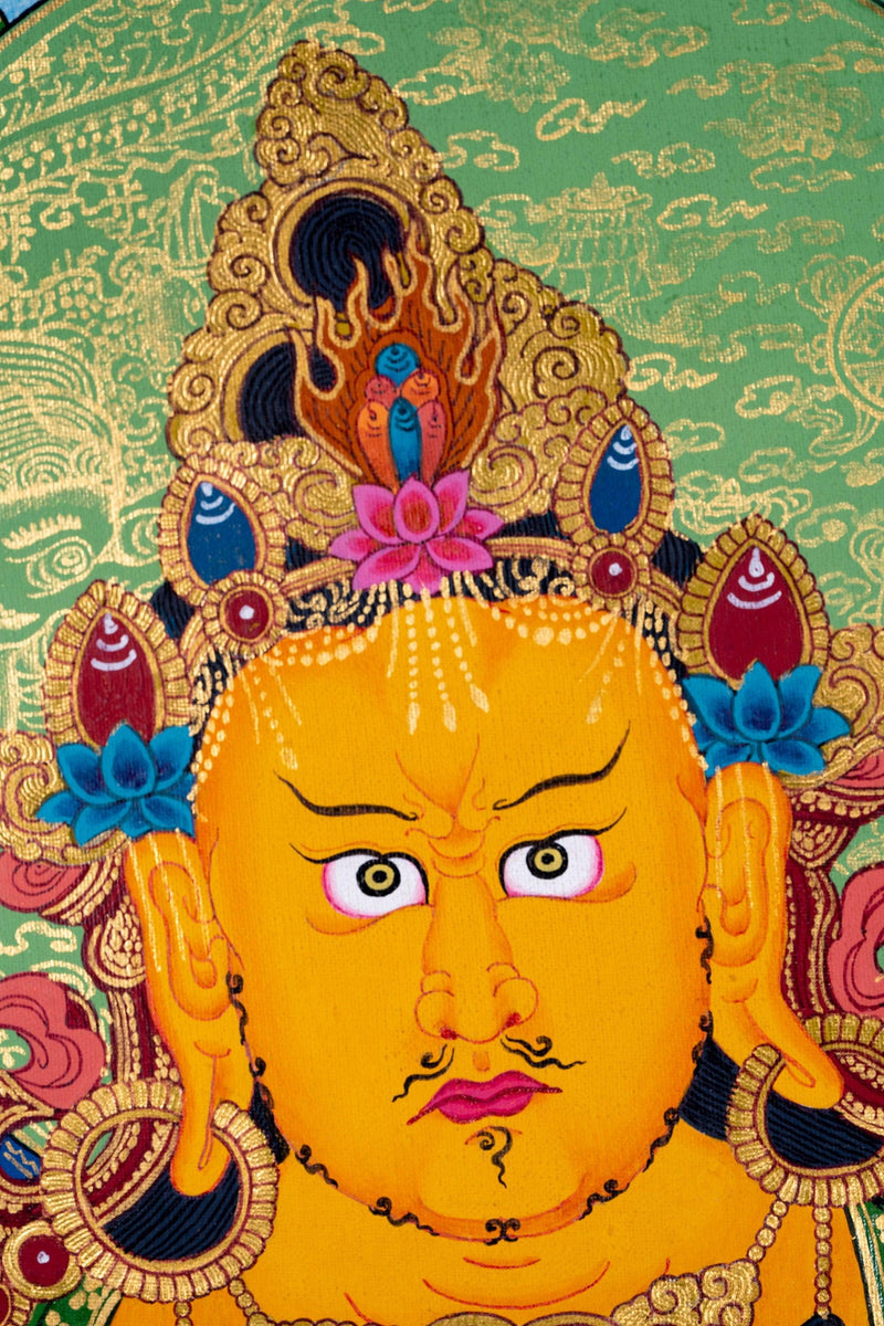 Kuber Thangka Painting - Himalayas Shop