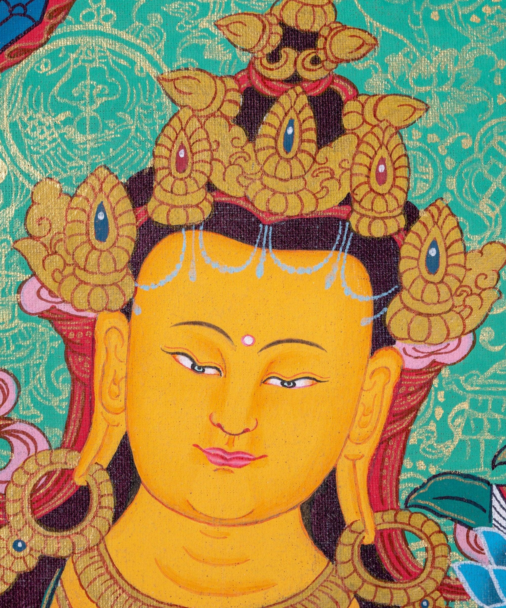 Manjushri Thangka Painting - Himalayas Shop