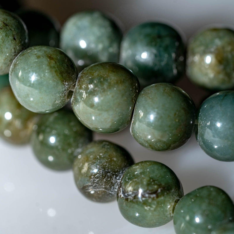 Green Emerald Nexklace- Jhapa Mala for meditation