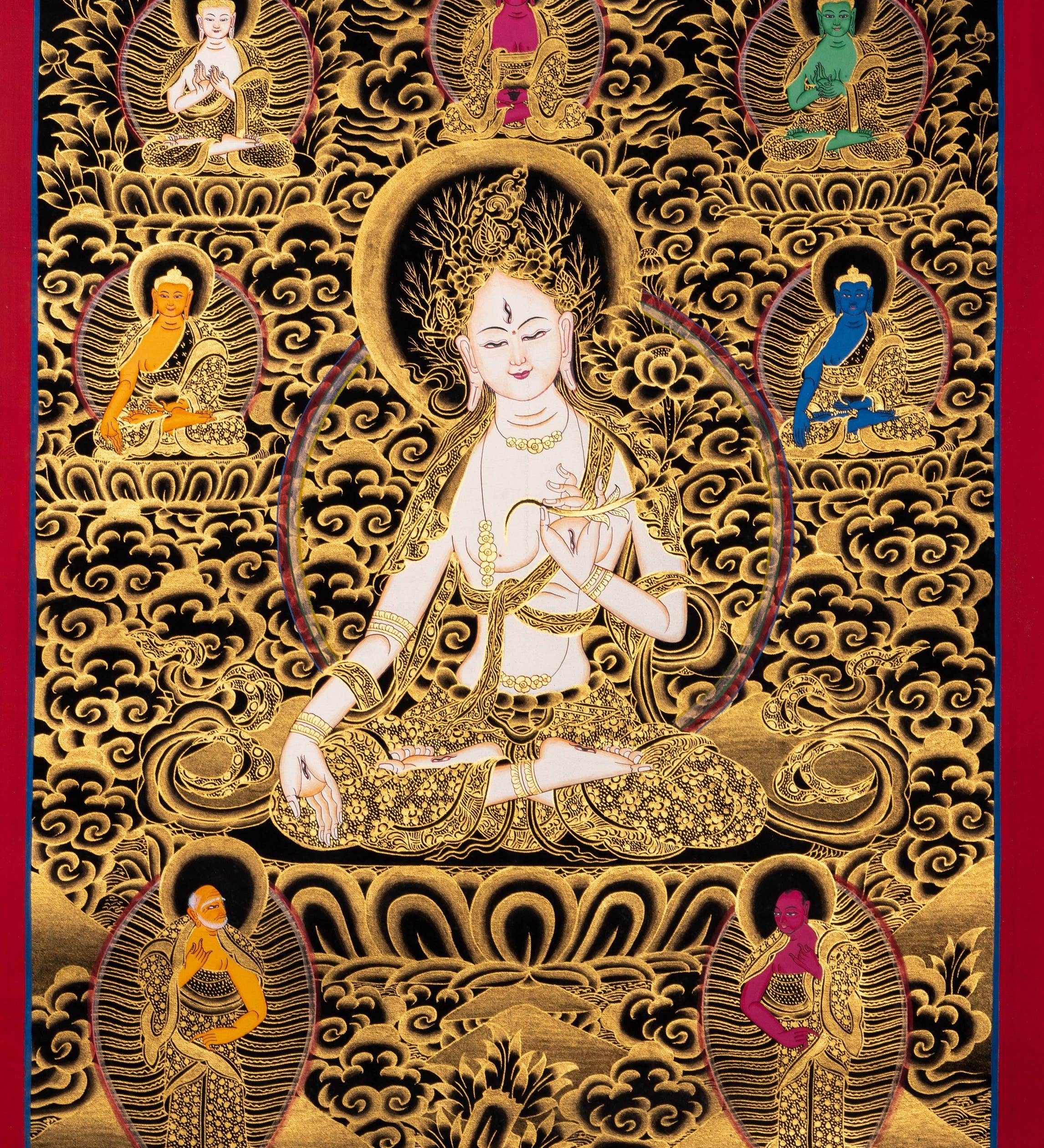White Tara Thangka Painting - Himalayas Shop