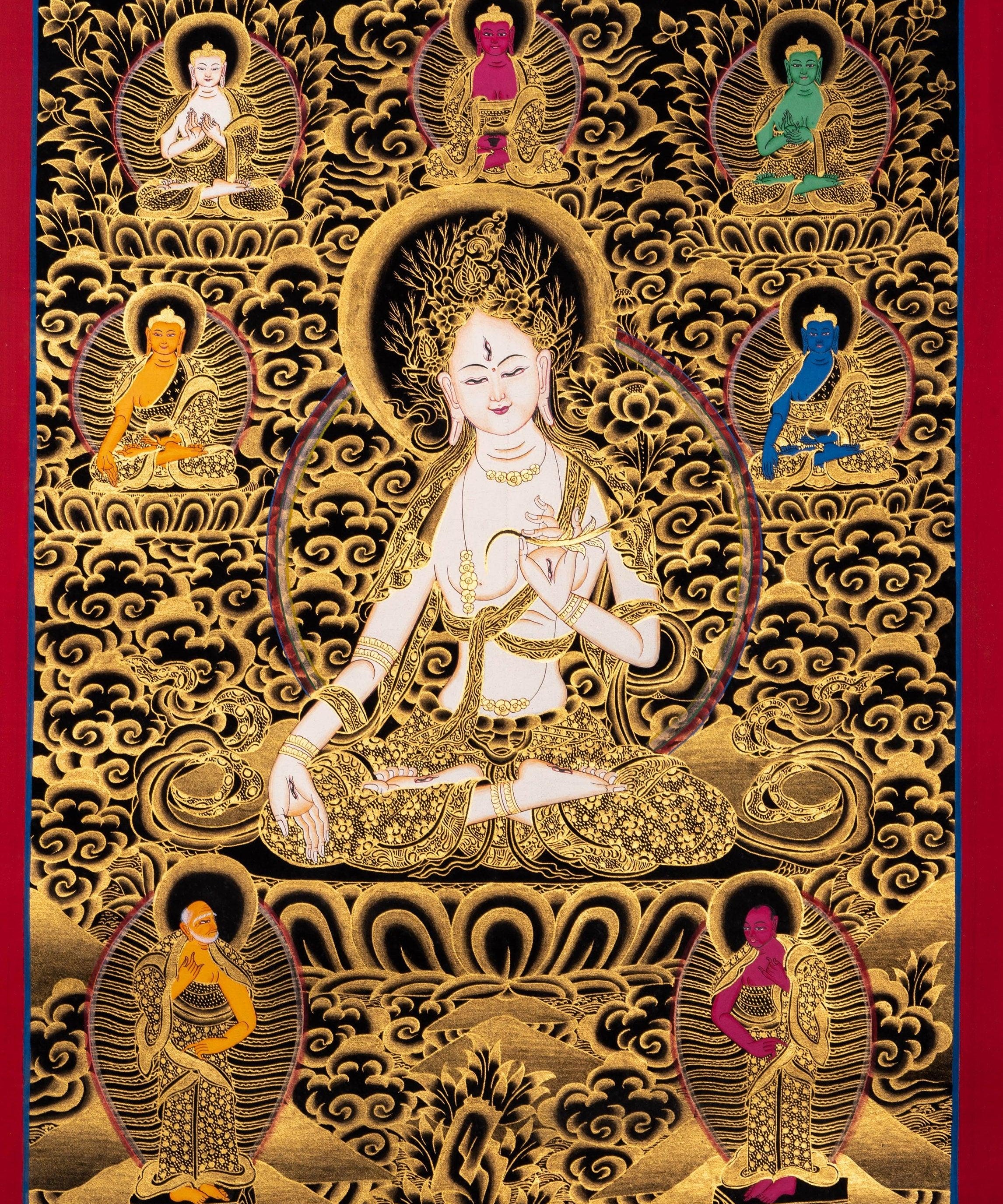 White Tara Thangka Painting - Himalayas Shop
