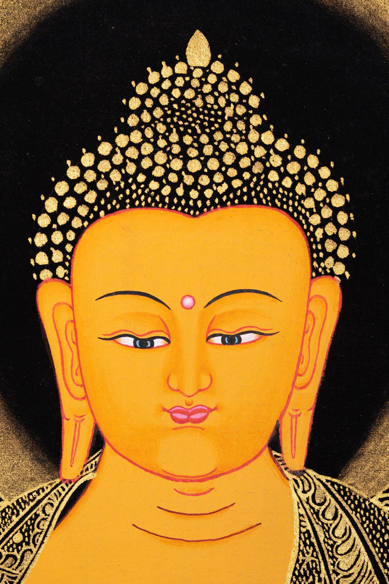 Shakyamuni Buddha thangka painting - Himalayas Shop