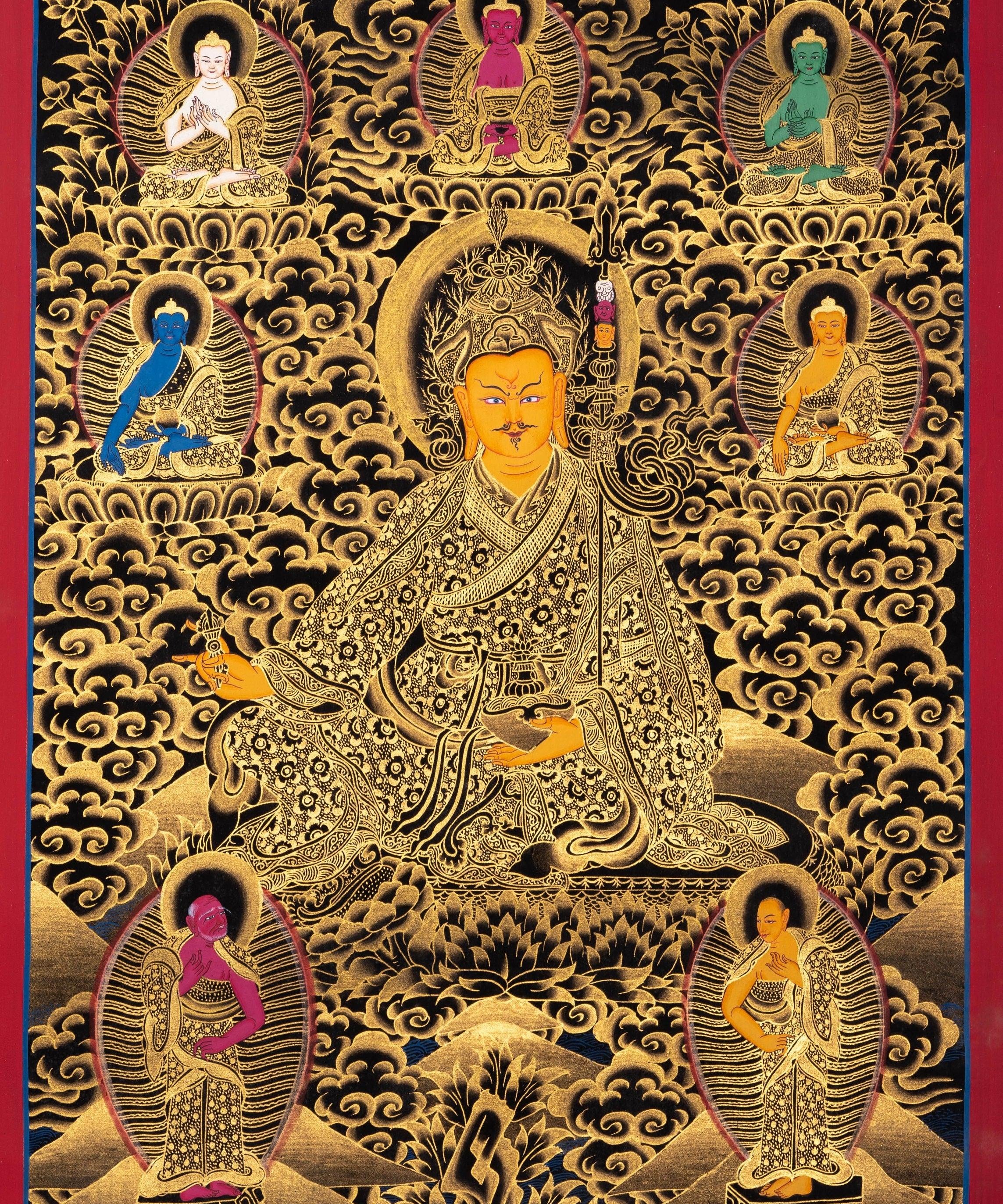 Guru Rinpoche Thangka Painting - Himalayas Shop