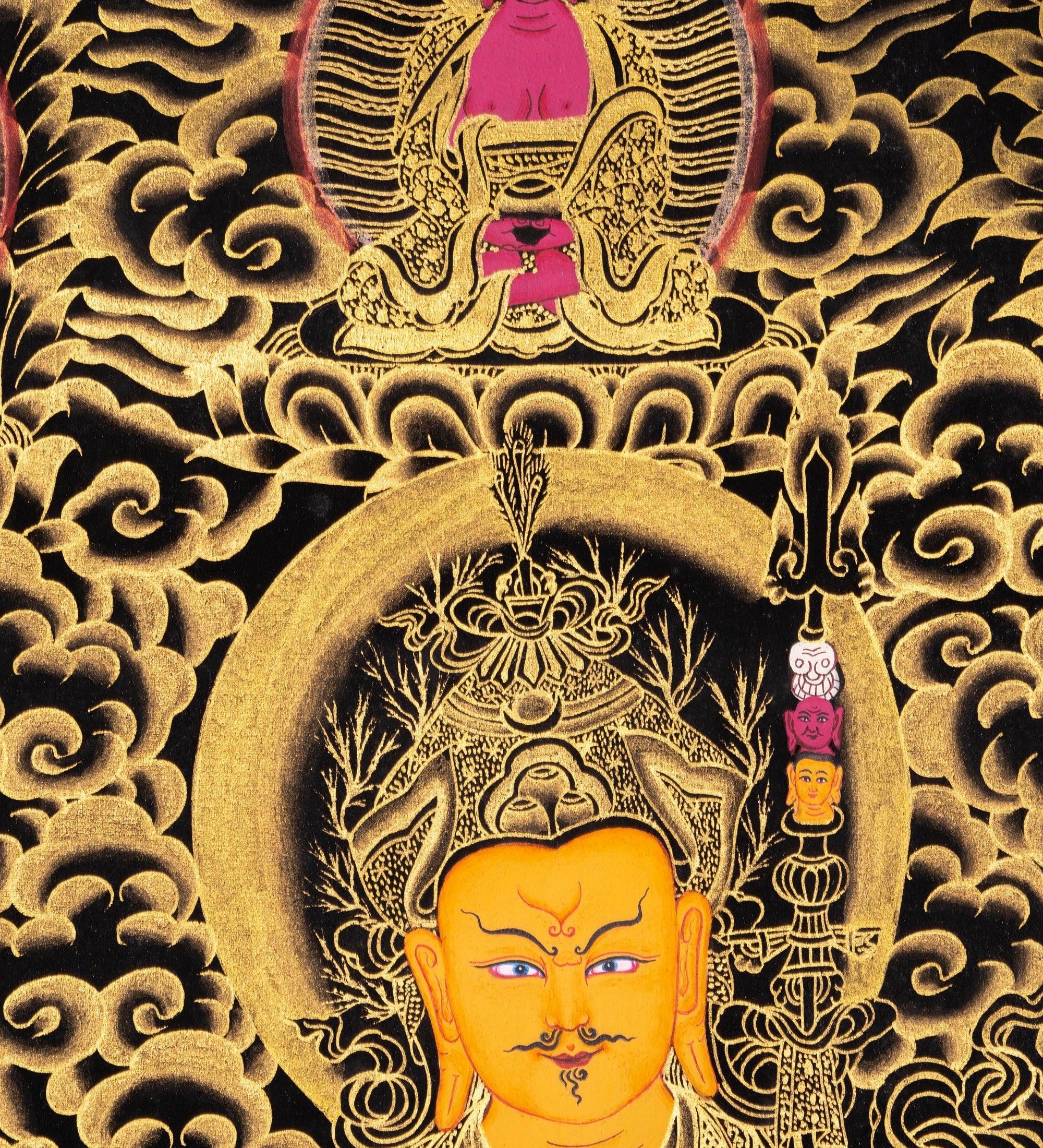 Guru Rinpoche Thangka Painting - Himalayas Shop