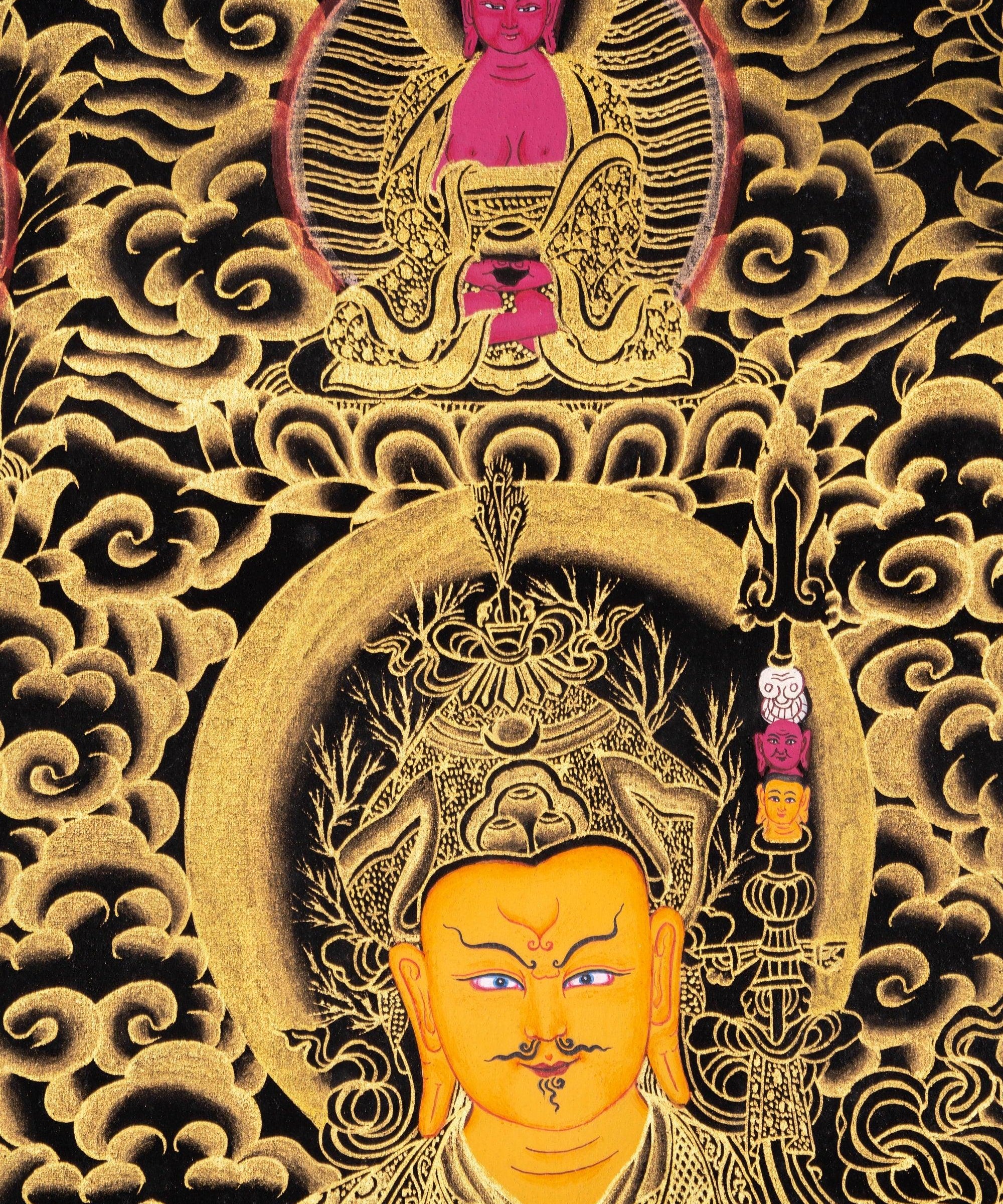 Guru Rinpoche Thangka Painting - Himalayas Shop