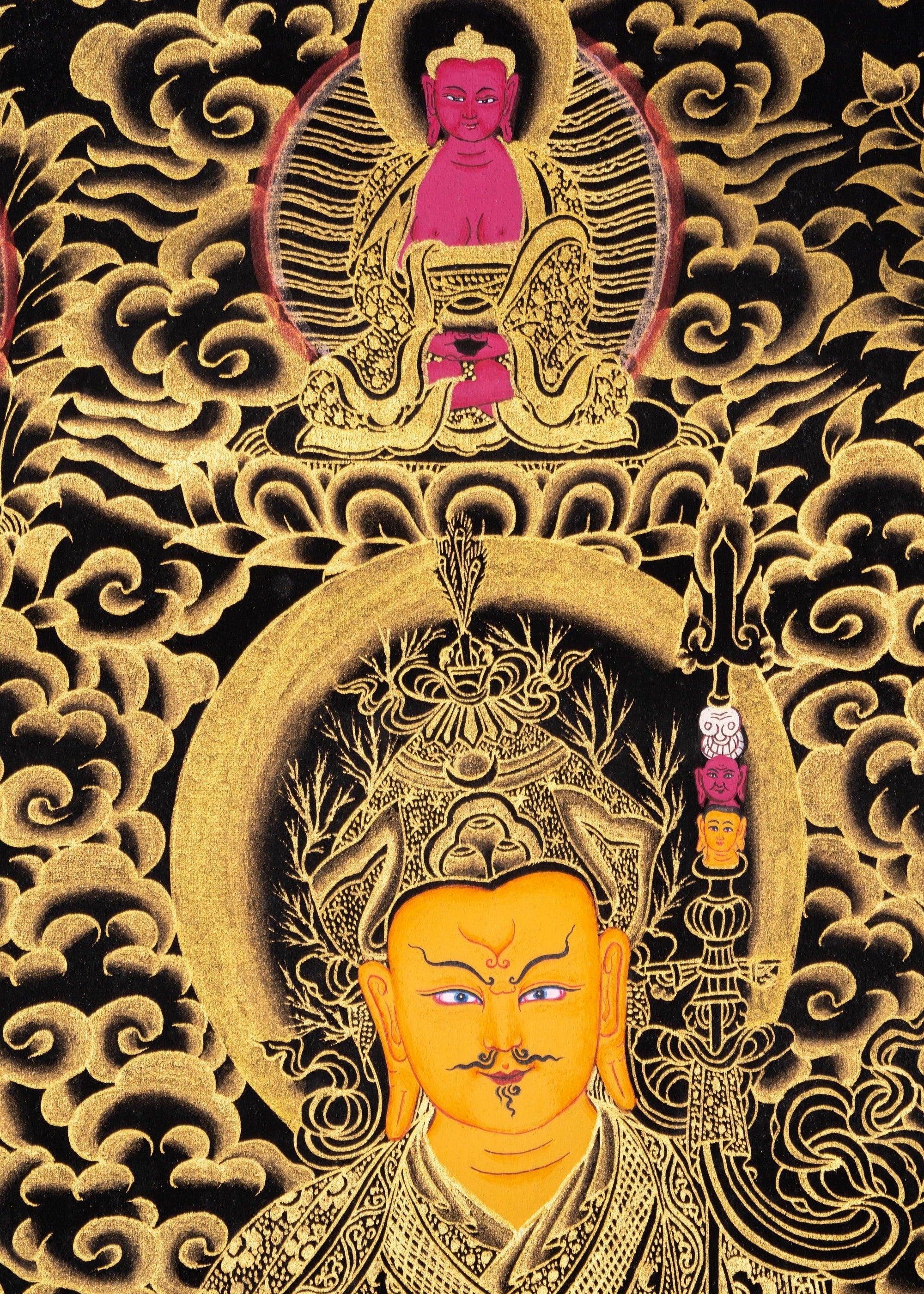 Guru Rinpoche Thangka Painting - Himalayas Shop