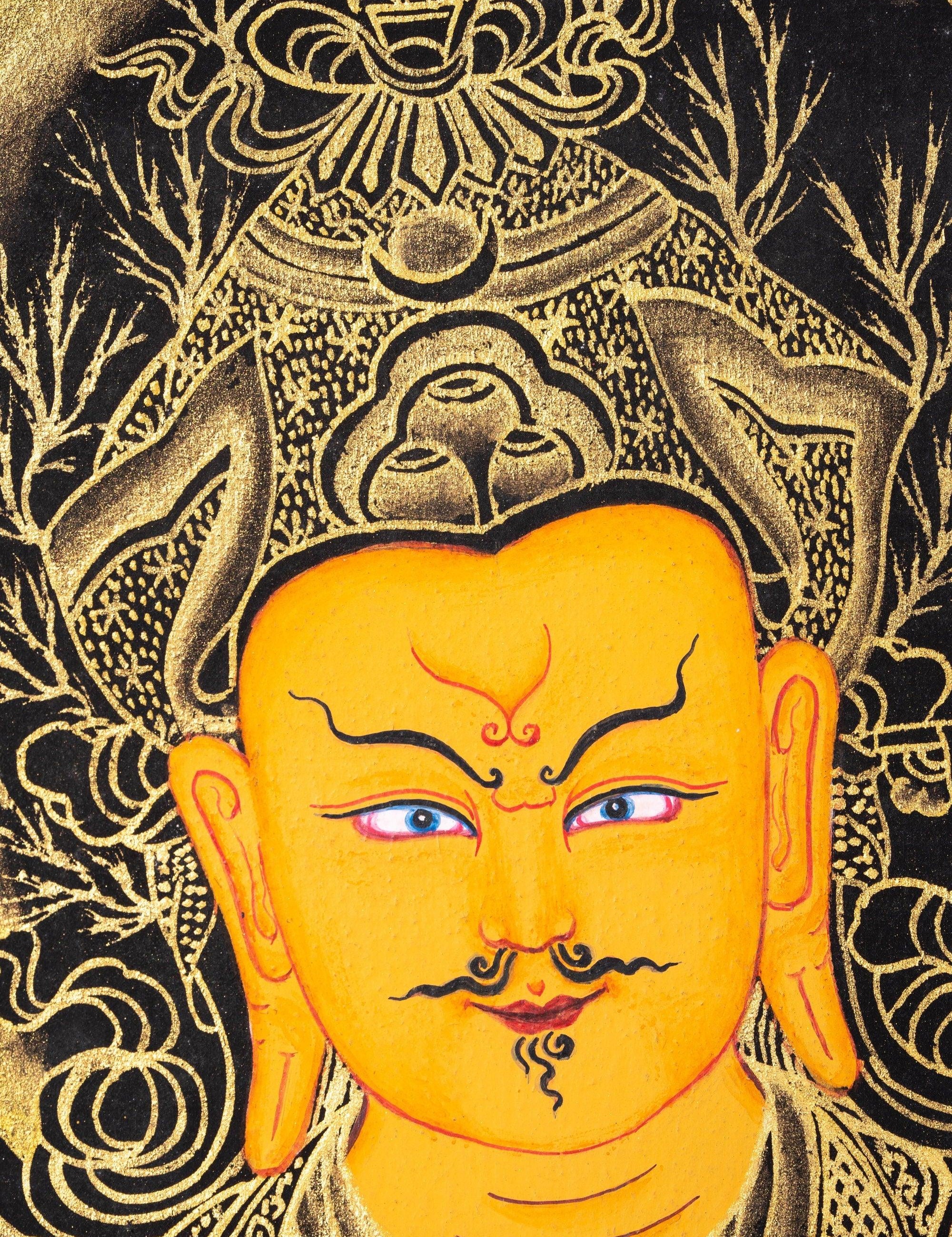 Guru Rinpoche Thangka Painting - Himalayas Shop
