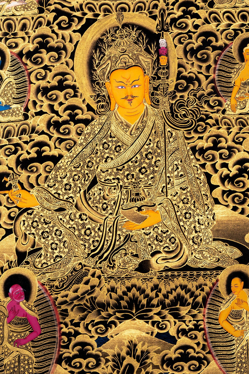 Guru Rinpoche Thangka Painting - Himalayas Shop