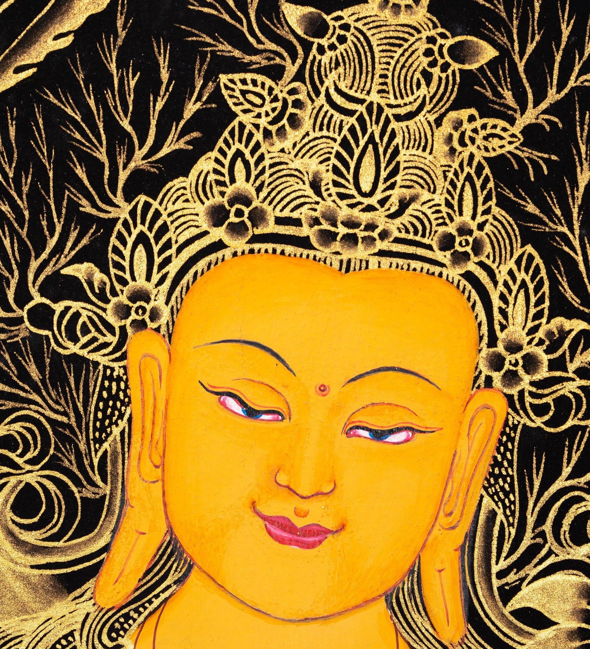 Manjushri Thangka Painting - Himalayas Shop