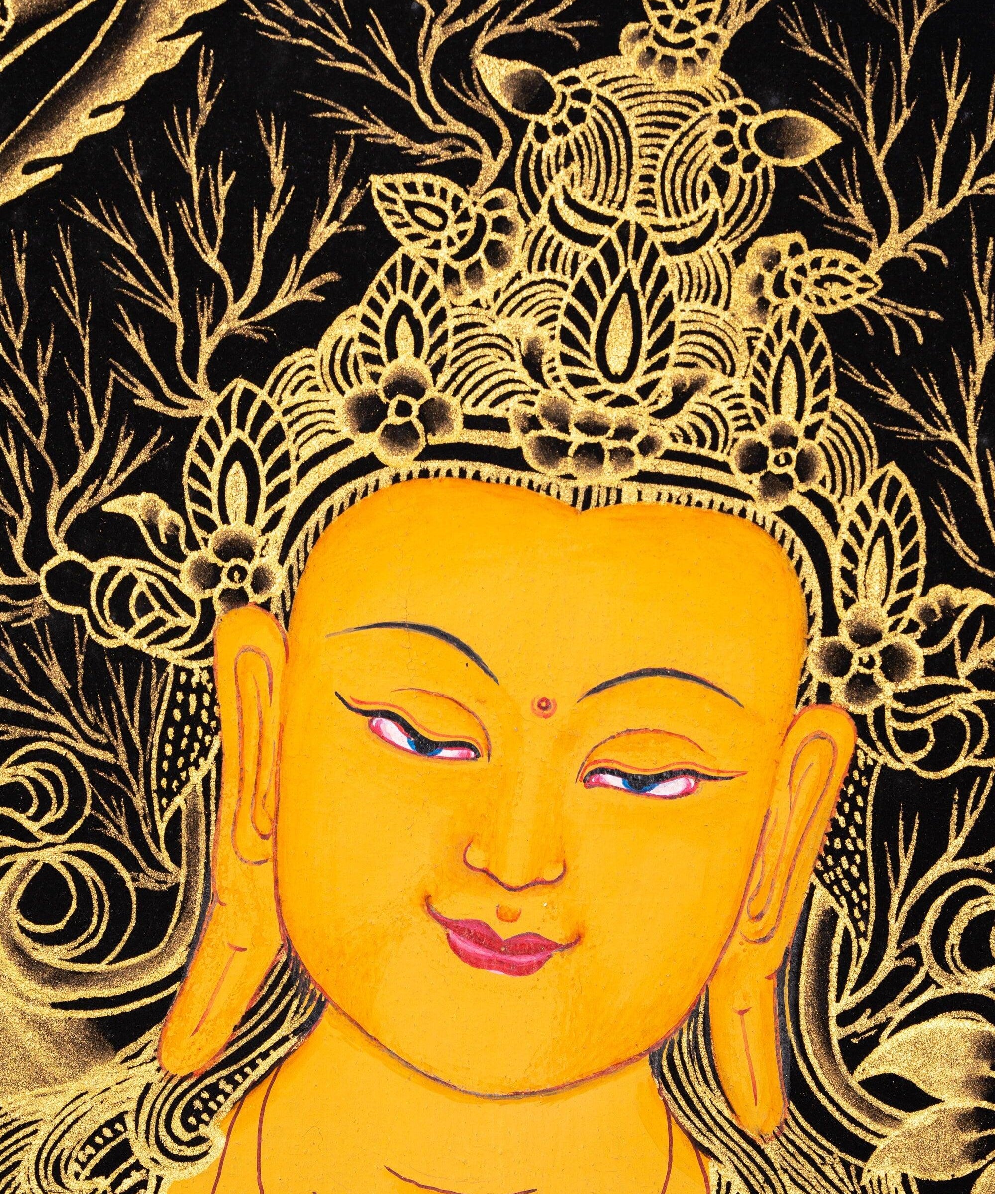 Manjushri Thangka Painting - Himalayas Shop