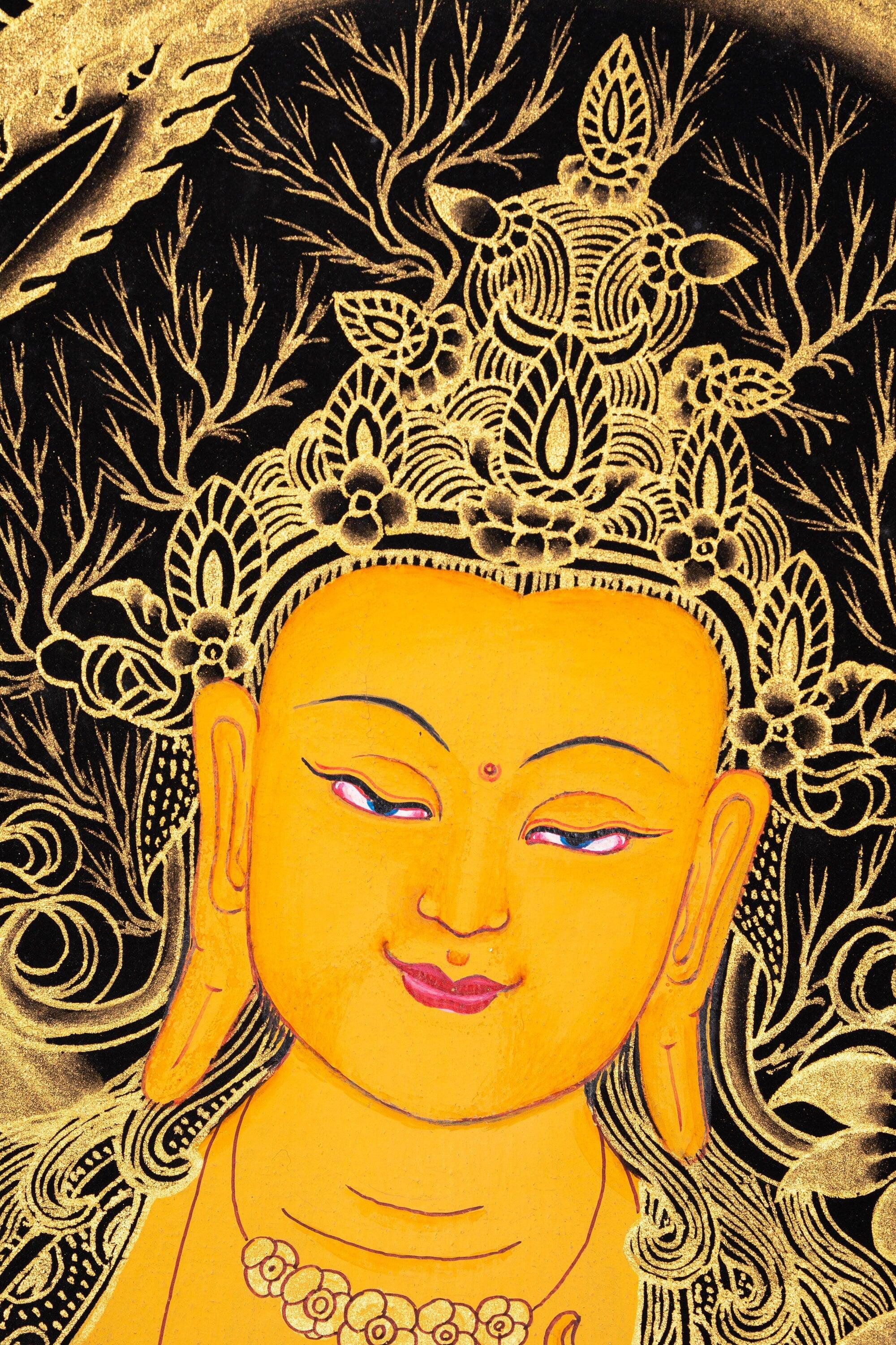 Manjushri Thangka Painting - Himalayas Shop