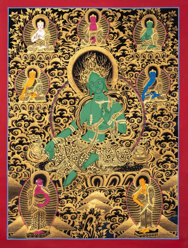 Green Tara Thangka Arts - Himalayas Shop