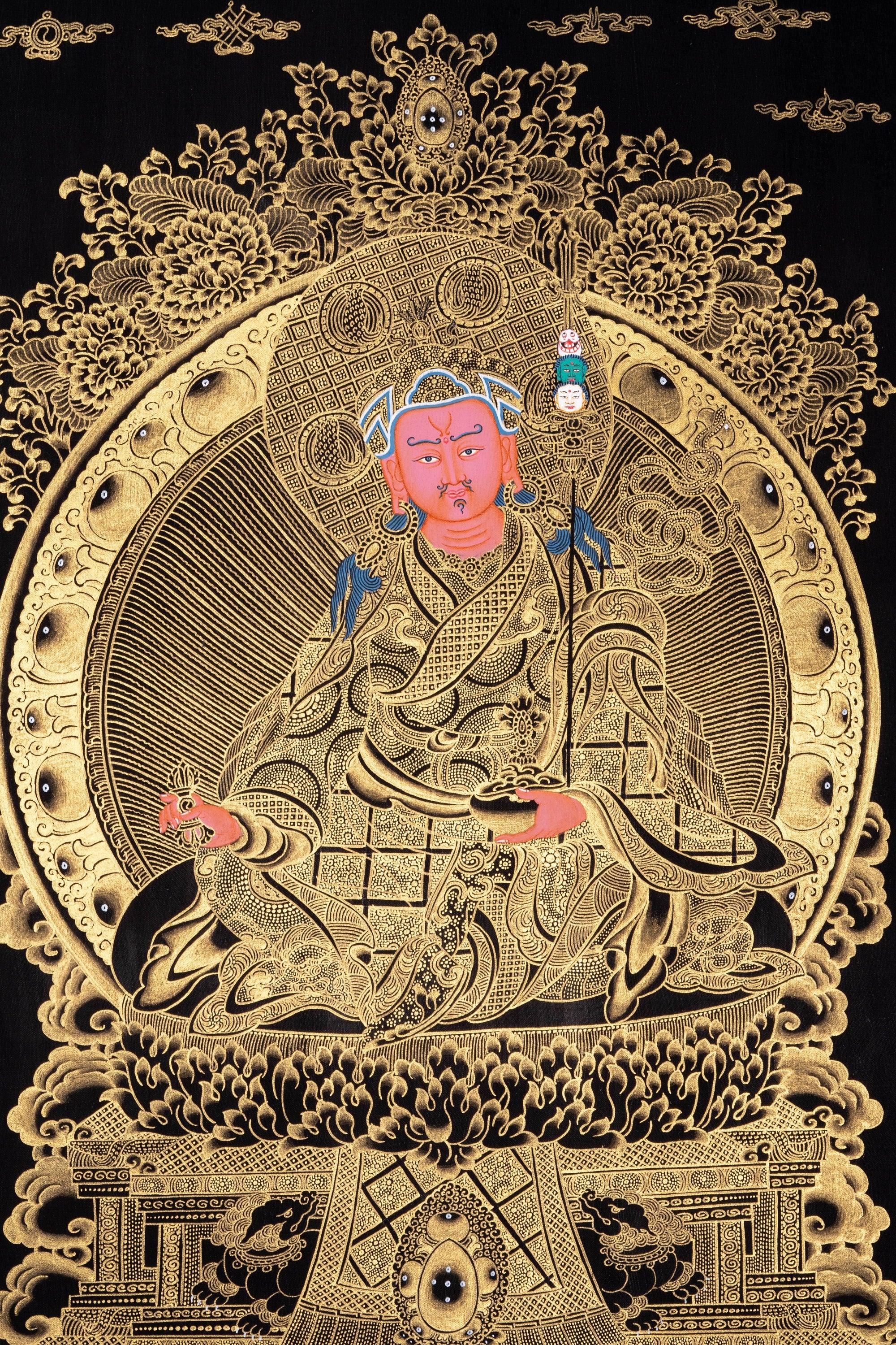 Guru Rinpoche Thangka Painting - Himalayas Shop
