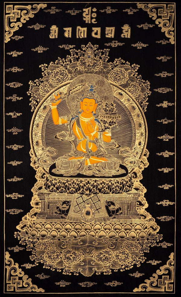 Manjushri Thangka Painting - Himalayas Shop
