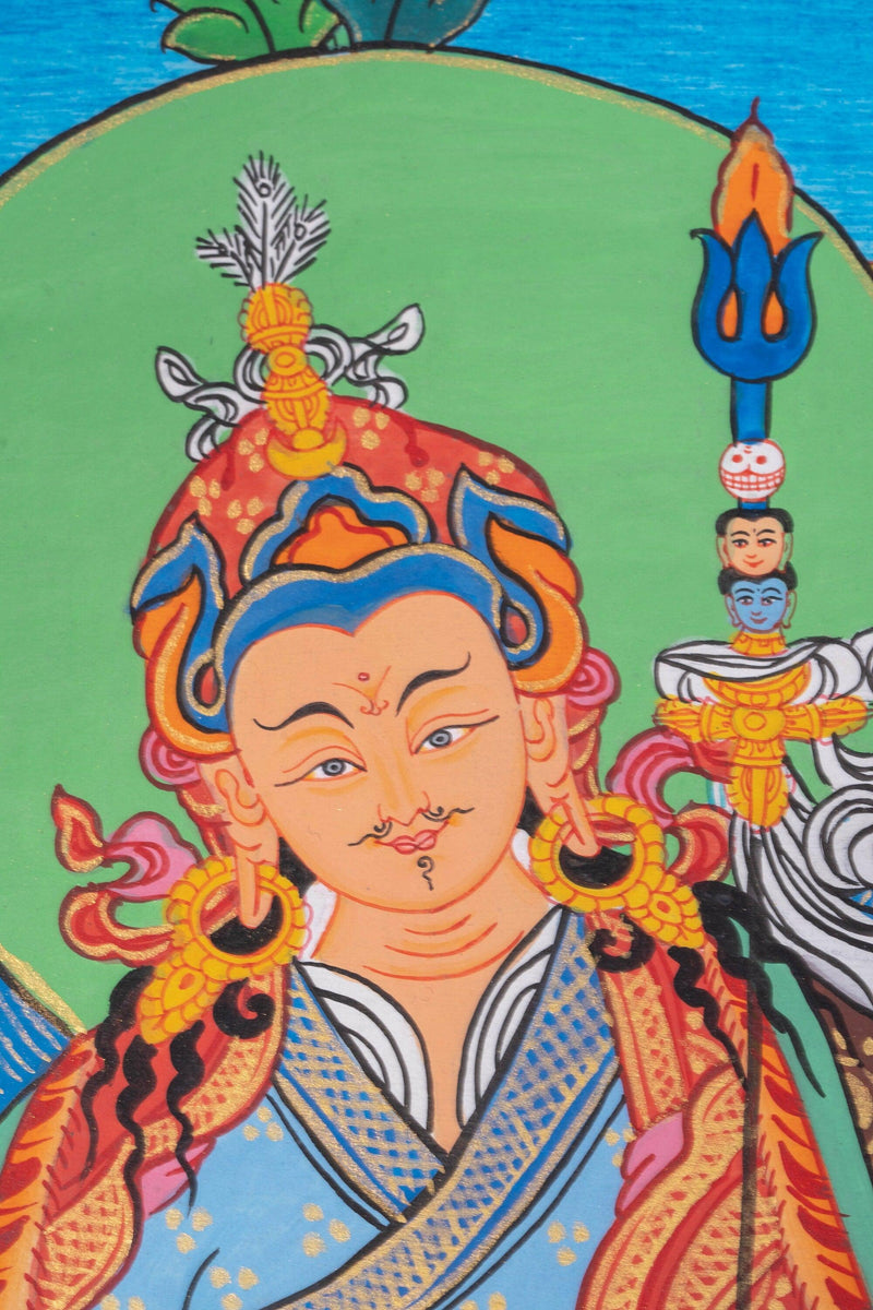 Guru Rinpoche Thangka Painting - Himalayas Shop