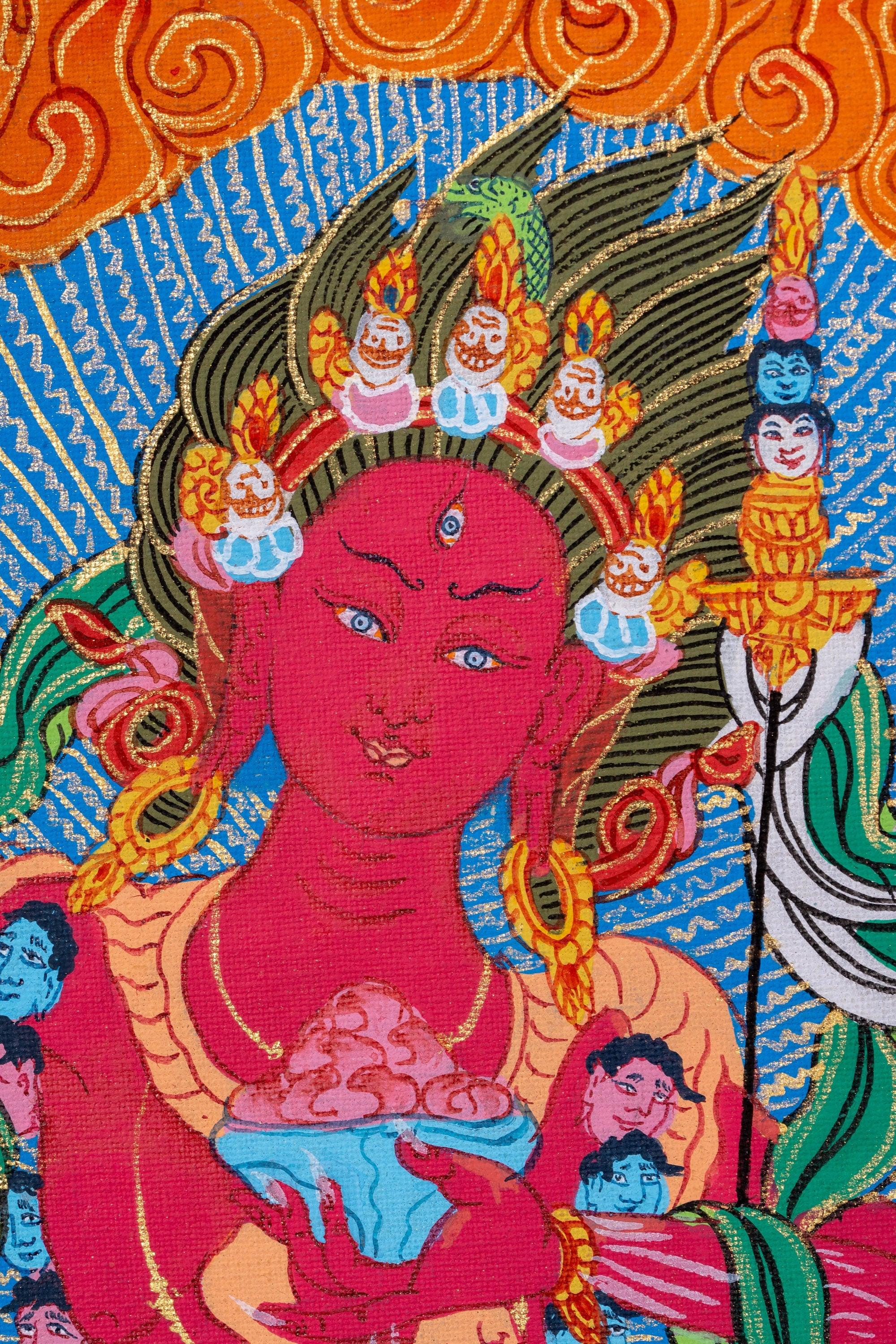 Dorjephamu Thangka Painting - Himalayas Shop