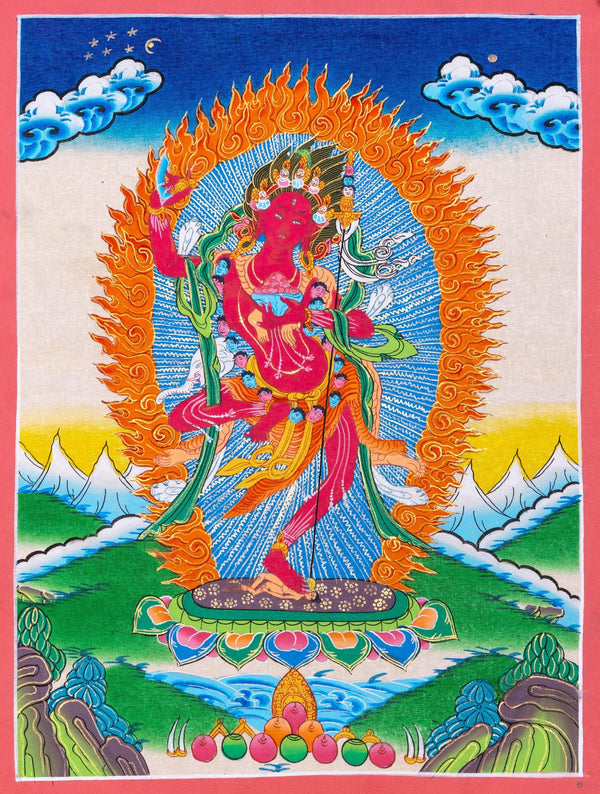 Dorjephamu Thangka Painting - Himalayas Shop