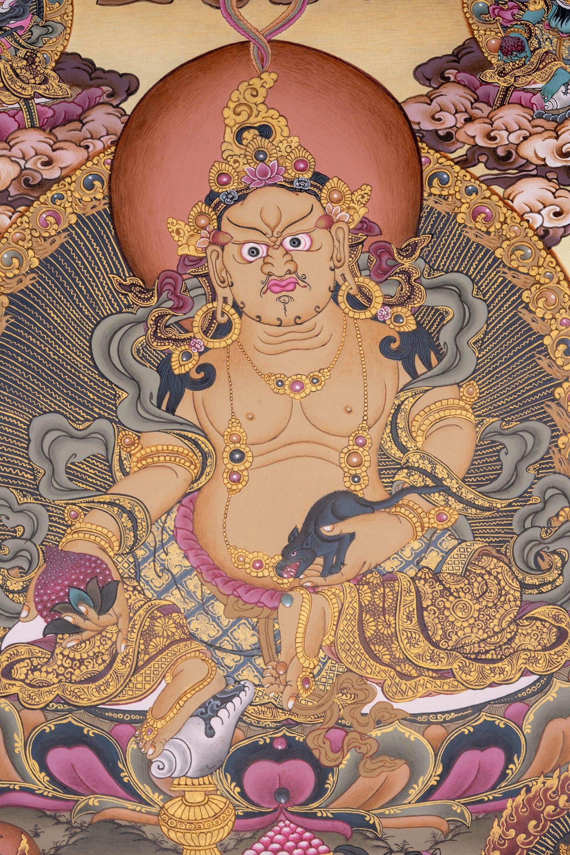 Zambala Thangka Painting - Himalayas Shop
